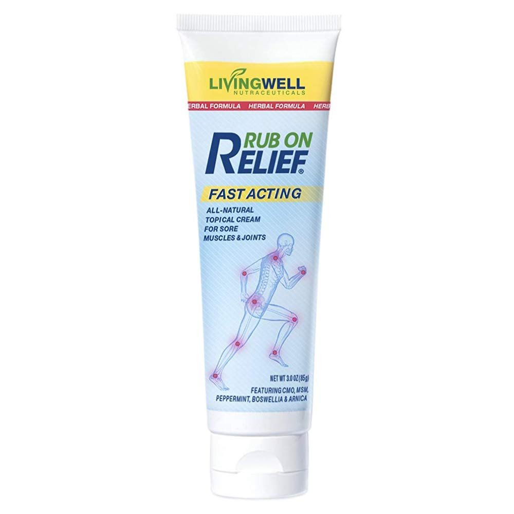 RUB ON RELIEF Fast Acting, Natural Joint and Ache Cream for Muscles, Neck, Back - Maple Wellness Supplements
