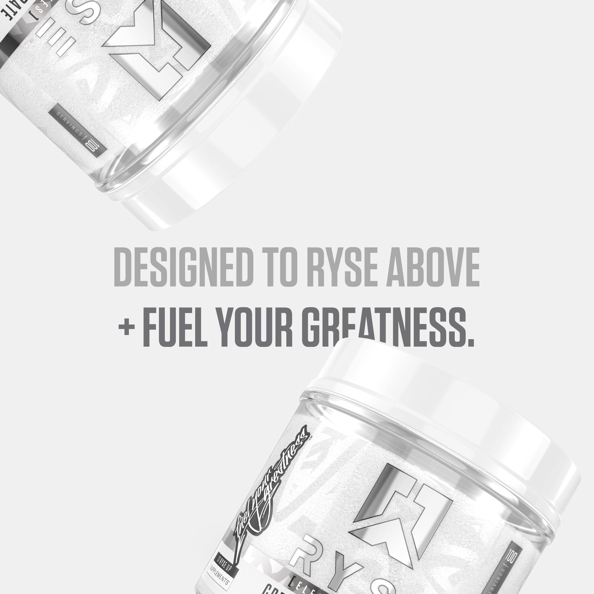 RYSE Creatine Monohydrate Powder - Unflavored - Supports Men & Women Lean Muscle Growth, Strength, Power, and Endurance - Helps Reduce Fatigue and Improve Workout Recovery - 100 Servings. - Maple Wellness Supplements