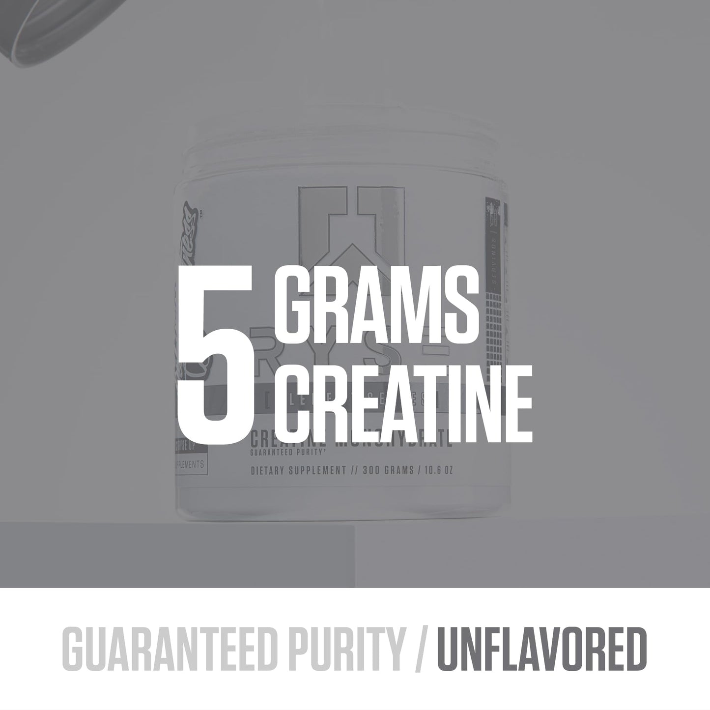 RYSE Creatine Monohydrate Powder - Unflavored - Supports Men & Women Lean Muscle Growth, Strength, Power, and Endurance - Helps Reduce Fatigue and Improve Workout Recovery - 100 Servings. - Maple Wellness Supplements