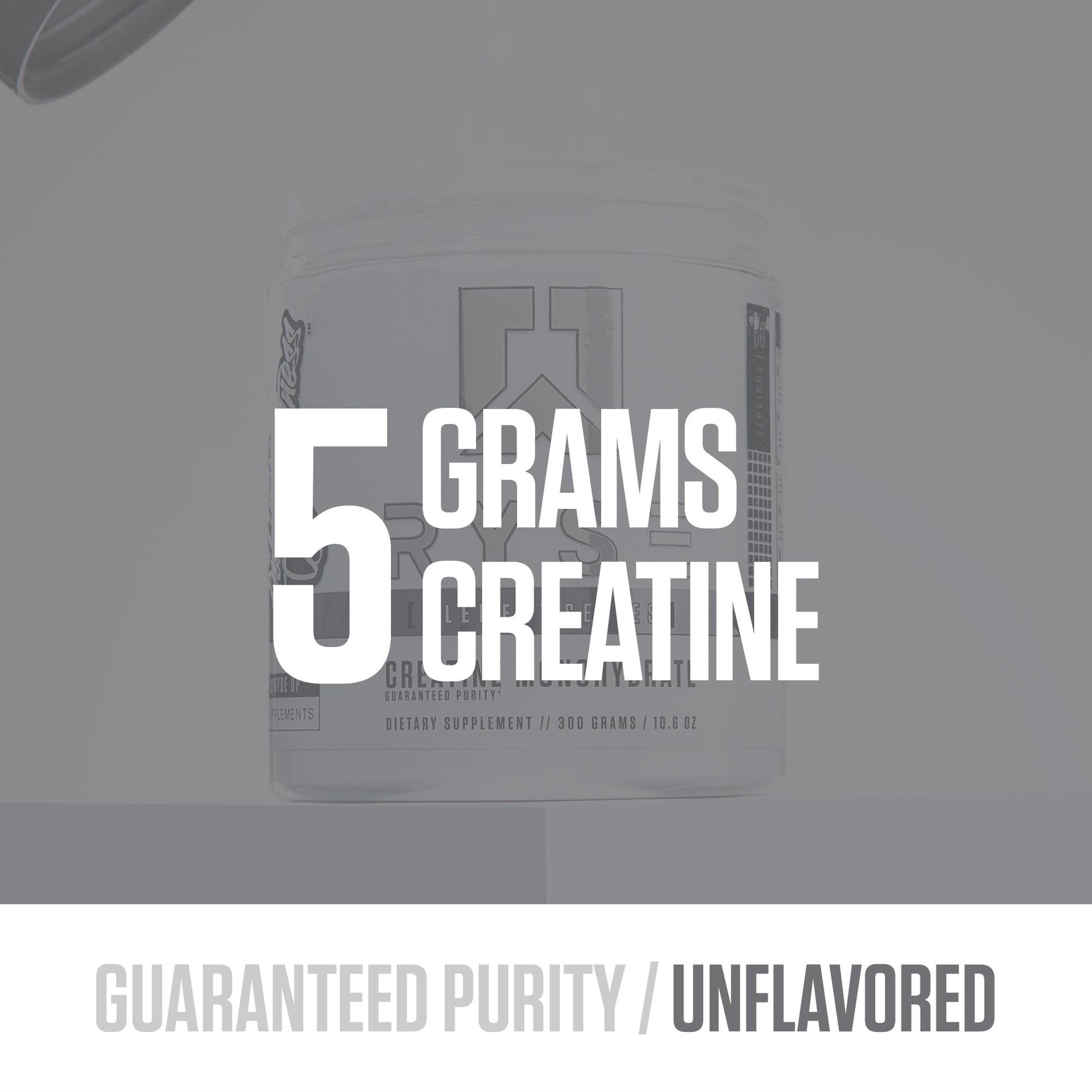 RYSE Creatine Monohydrate Powder - Unflavored - Supports Men & Women Lean Muscle Growth, Strength, Power, and Endurance - Helps Reduce Fatigue and Improve Workout Recovery - 100 Servings. - Maple Wellness Supplements