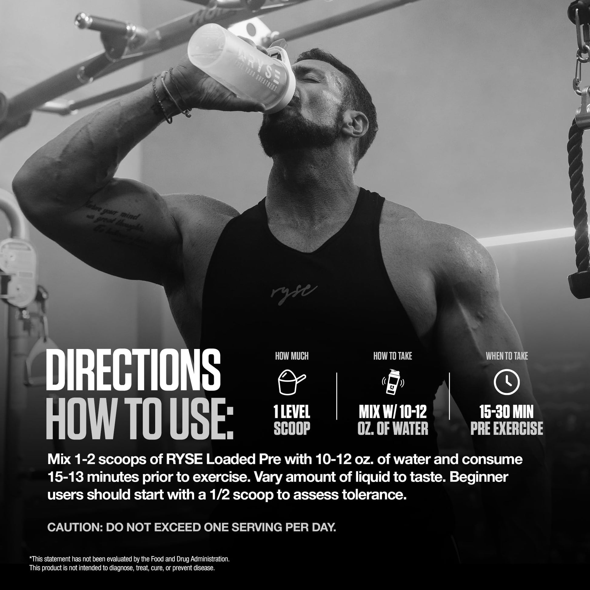 RYSE Loaded Pre Workout Powder - Strawberry Squeeze - Daily Pre-Workout for Men & Women with 390mg Caffeine, Beta Alanine, and Citrulline for Pump - Maple Wellness Supplements