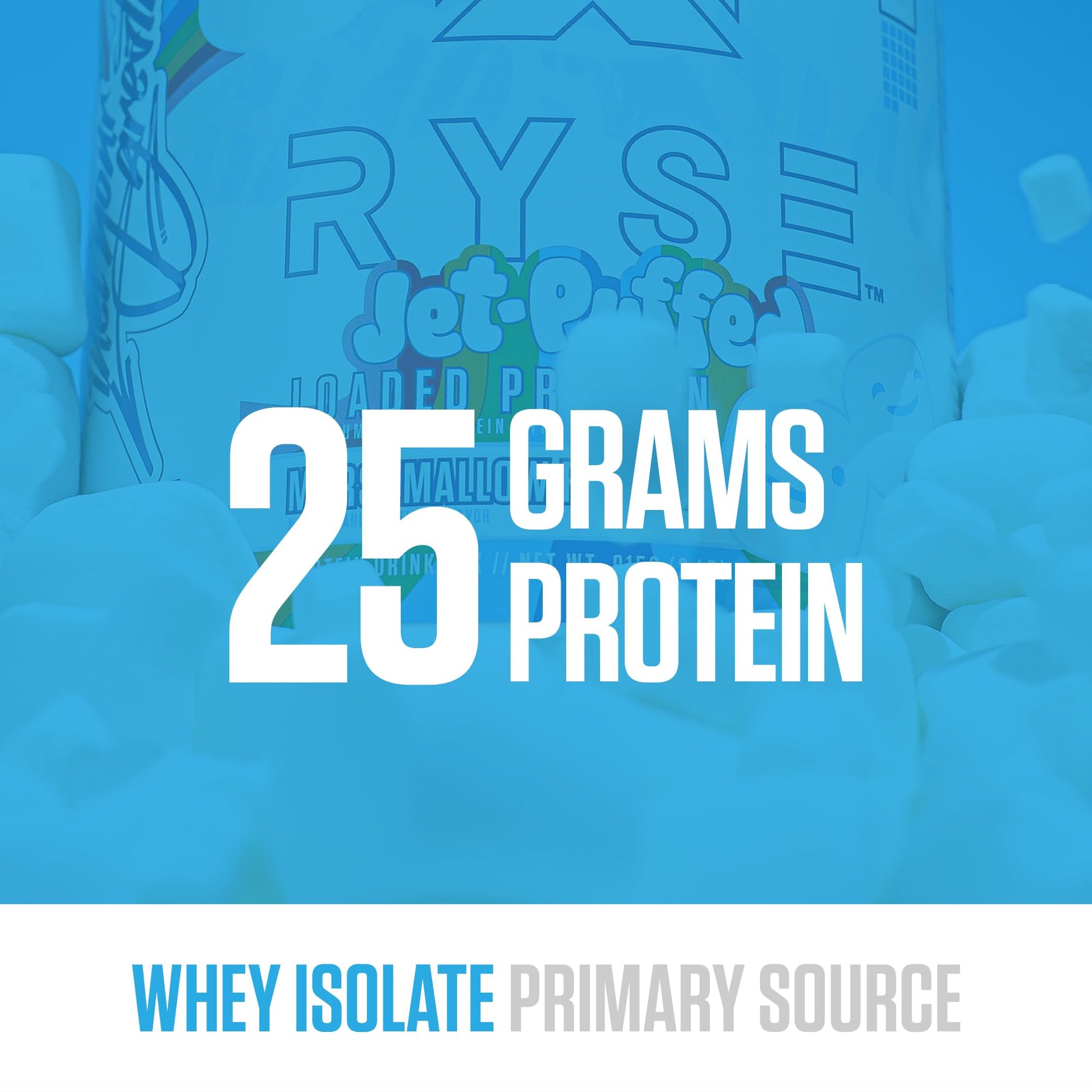 RYSE Loaded Protein Powder - Jet-Puffed Marshmallow - 25g Whey Protein Isolate & Concentrate with Prebiotic Fiber & MCTs - Low Carb, Low Sugar, Digestive-Friendly - 27 Servings / 2 lb Tub - Maple Wellness Supplements