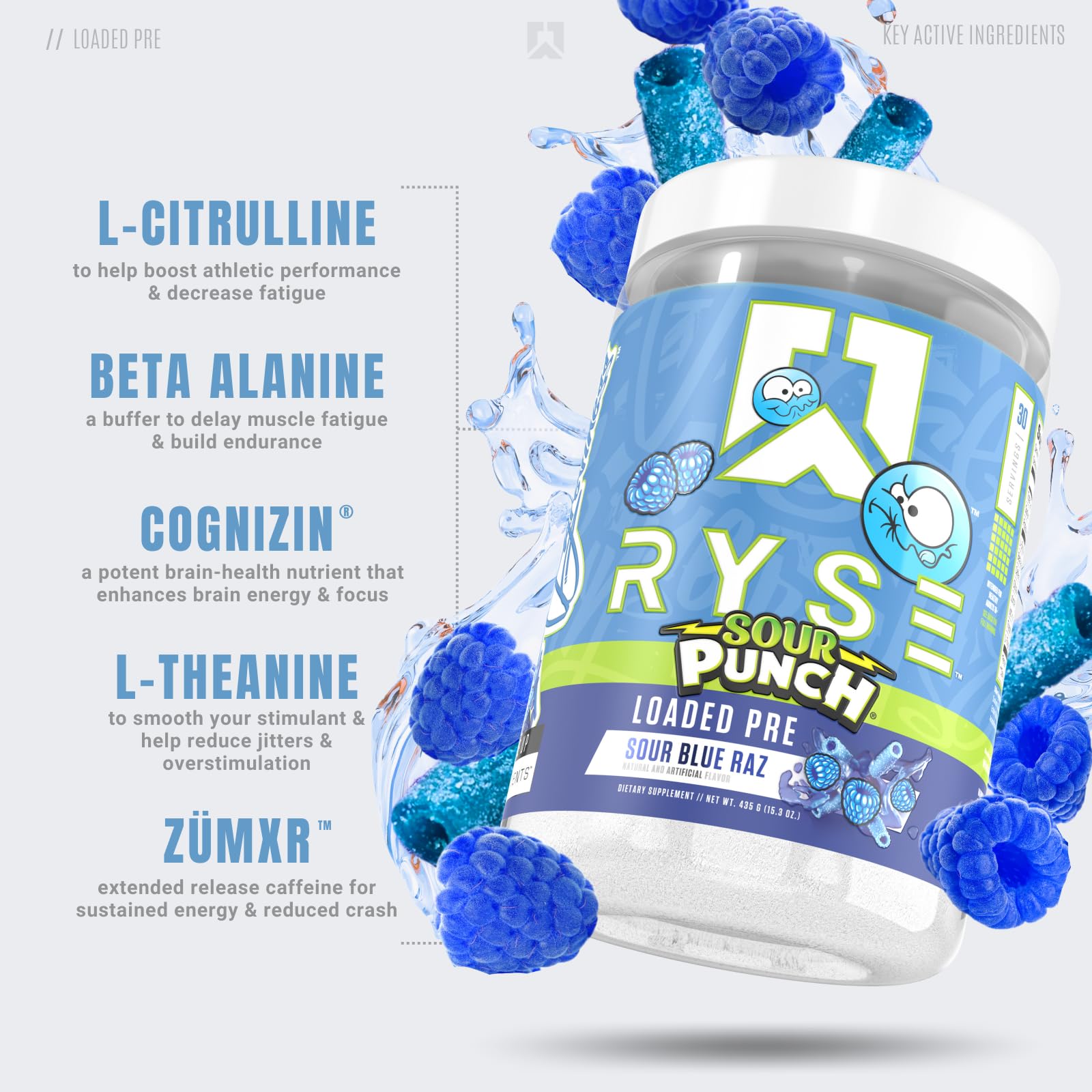 RYSE Up Supplements Loaded Pre Workout Powder Supplement for Men & Women - Maple Wellness Supplements