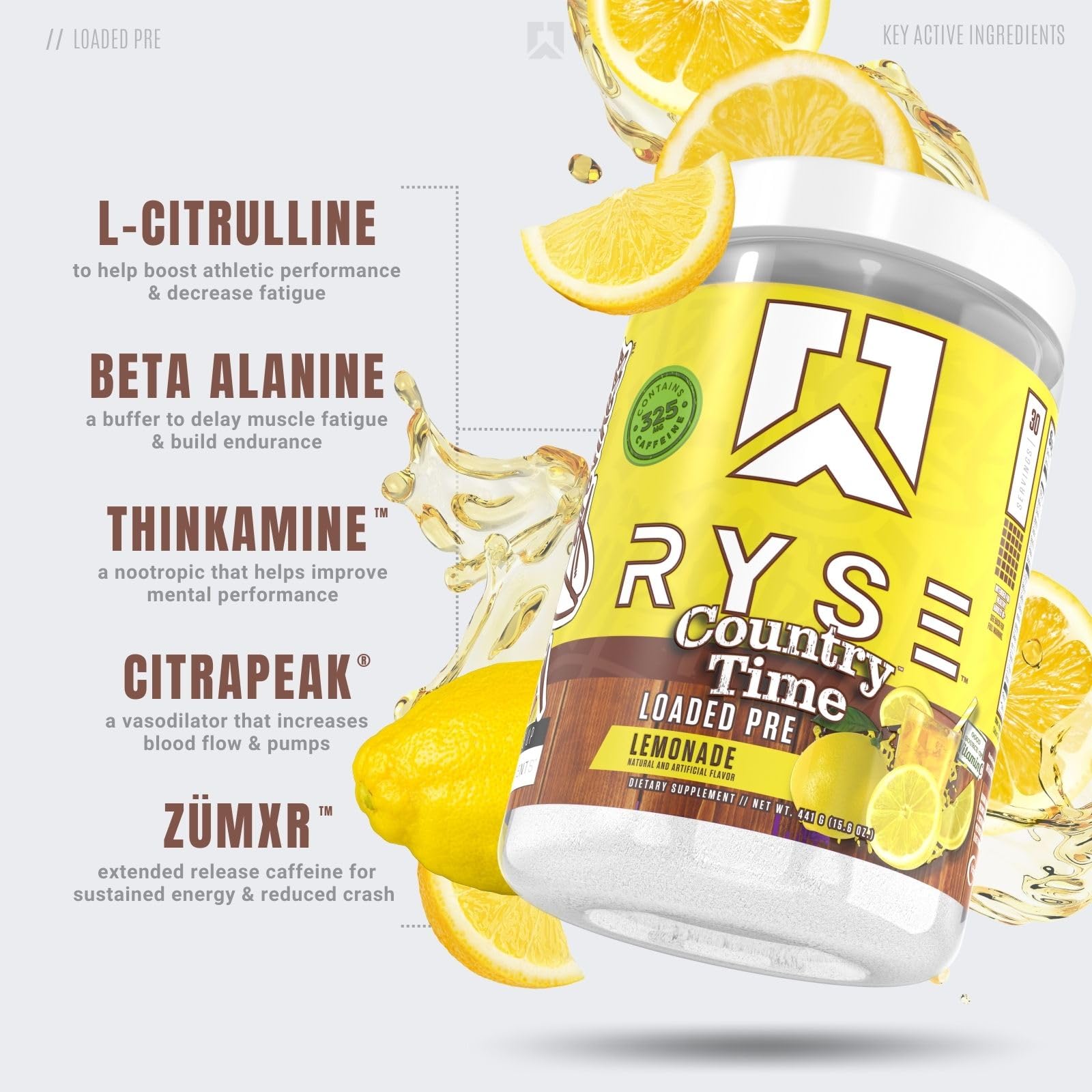 RYSE Up Supplements Loaded Pre Workout Powder Supplement for Men & Women - Maple Wellness Supplements