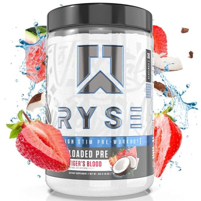 RYSE Up Supplements Loaded Pre Workout Powder Supplement for Men & Women - Maple Wellness Supplements