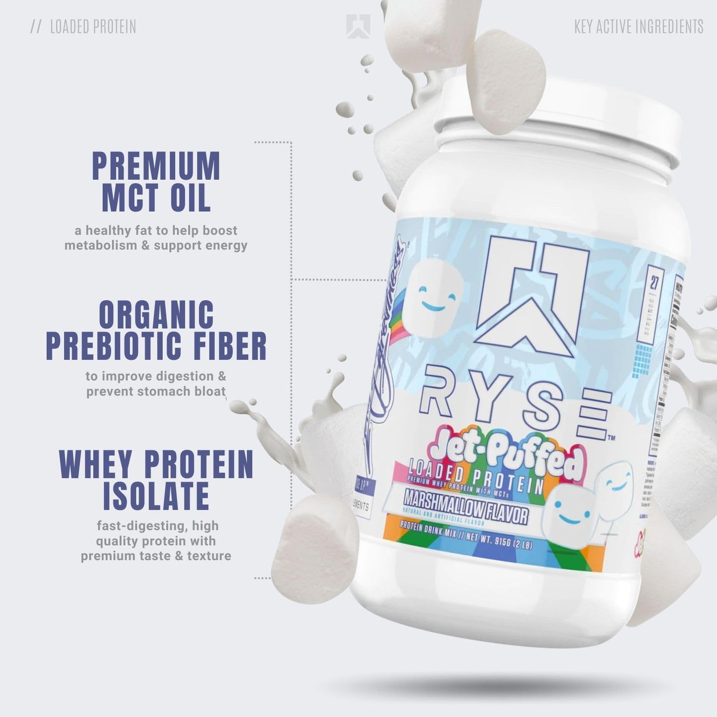 RYSE Up Supplements Loaded Protein Powder | 25g Whey Protein Isolate & Concentrate - Maple Wellness Supplements