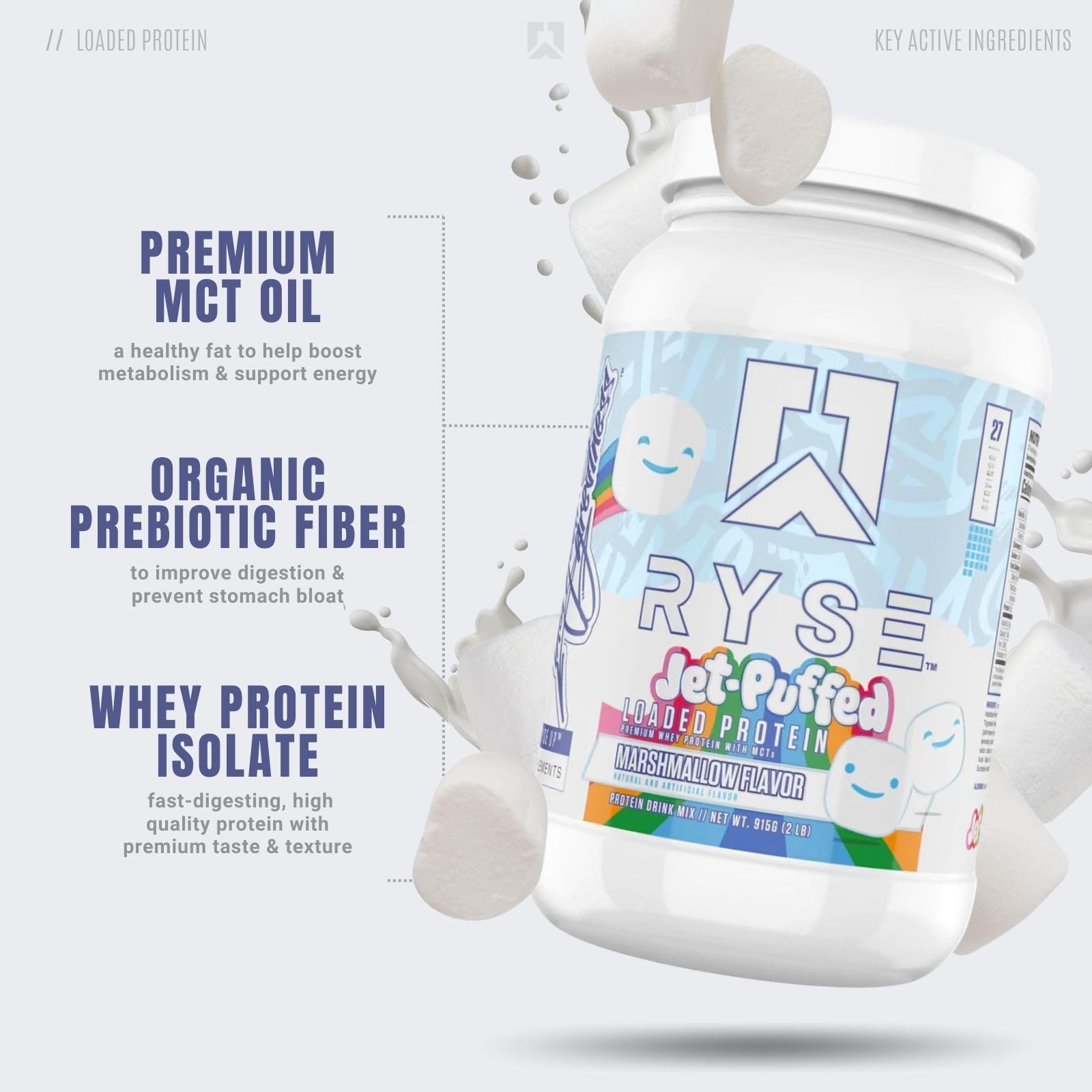 RYSE Up Supplements Loaded Protein Powder | 25g Whey Protein Isolate & Concentrate - Maple Wellness Supplements
