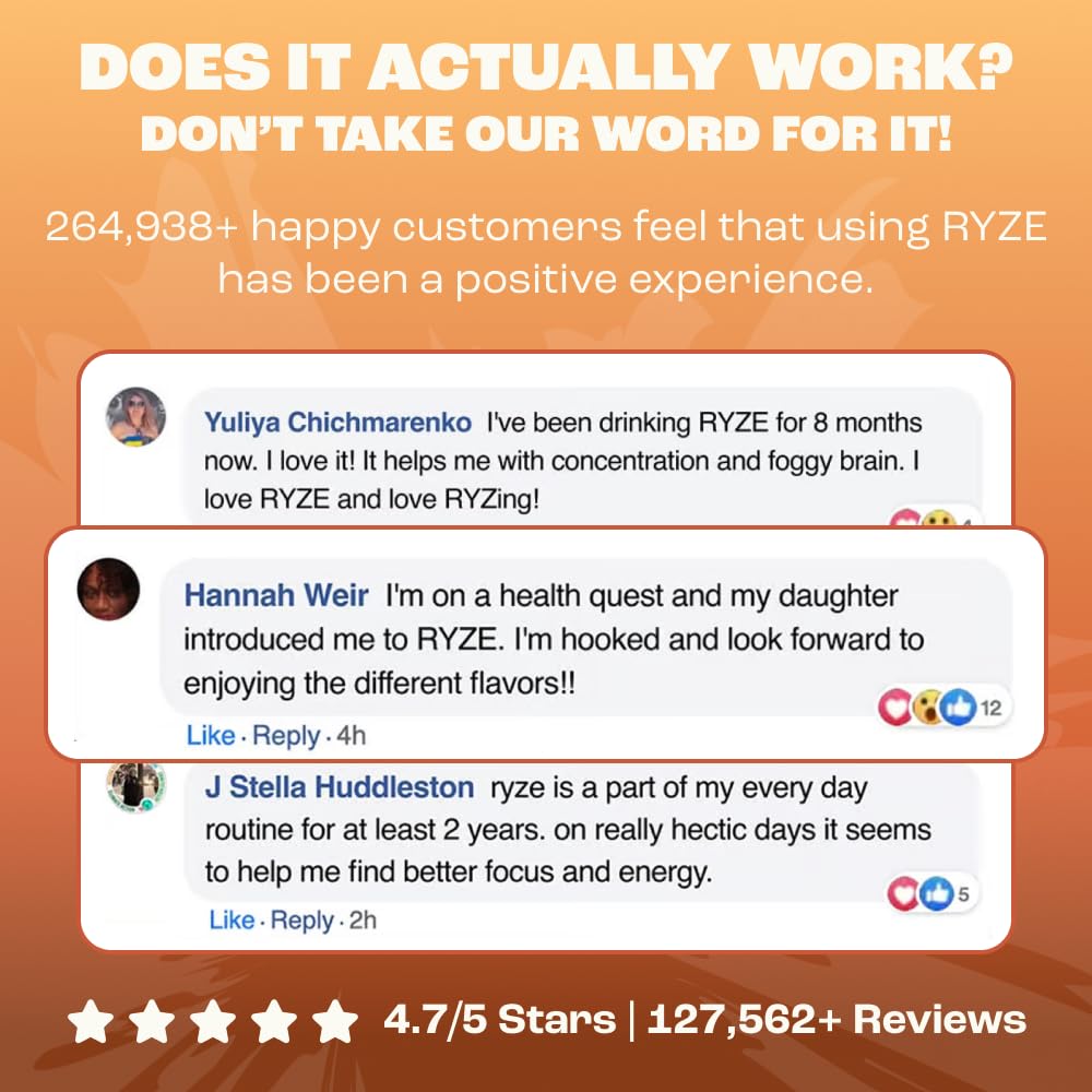 RYZE SUPERFOODS Mushroom Medium Roast Coffee USDA Organic with 6 Adaptogenic Mushrooms, USA Grown Instant Coffee for Better Energy - Maple Wellness Supplements