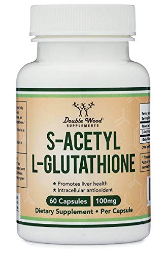 S-Acetyl L-Glutathione Capsules - 100mg, Manufactured and Tested in The USA, 60 Count - Maple Wellness Supplements