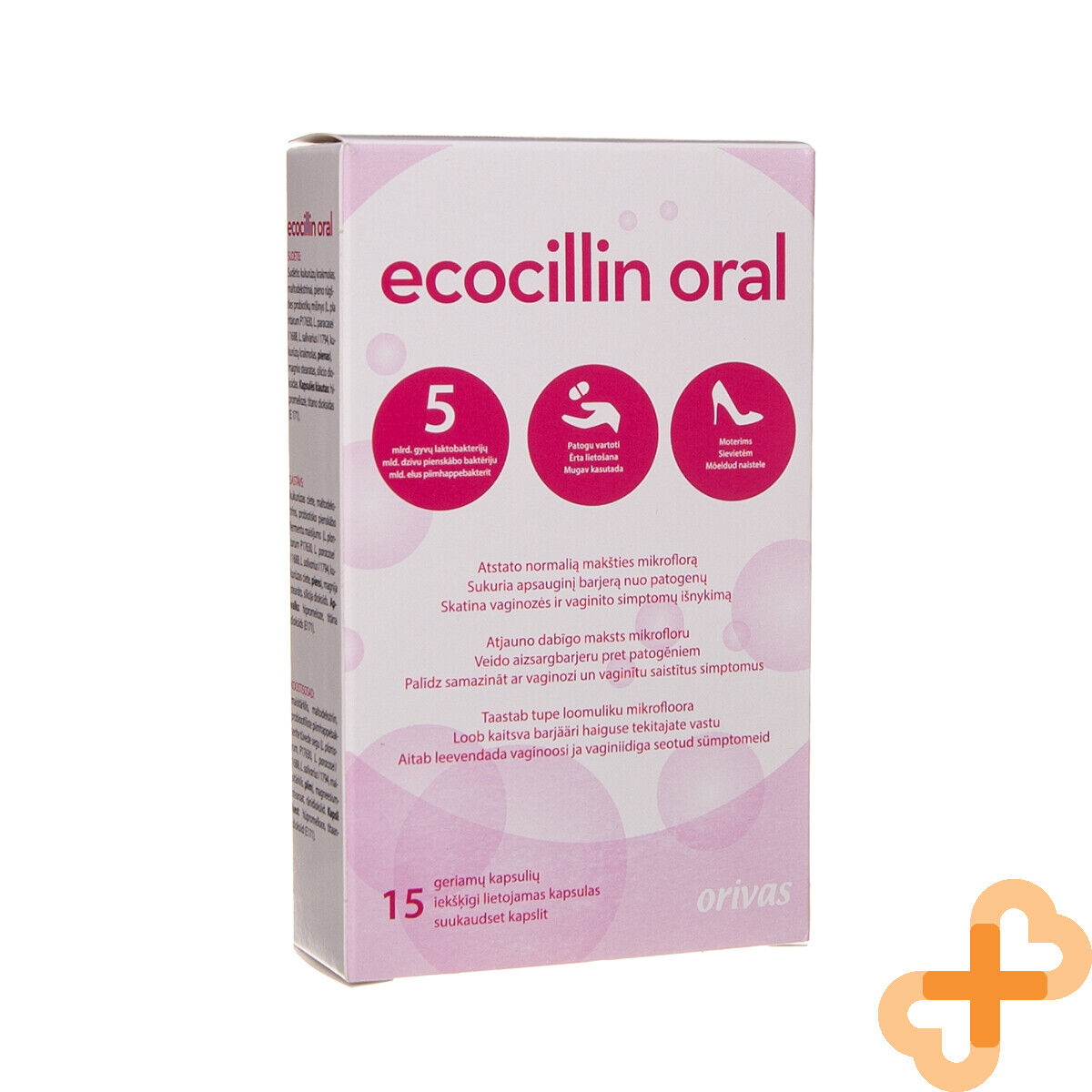 ECOCILLIN ORAL 15 Capsules Restores Normal Vaginal Microflora Supple ECOCILLINBuy Supplements Australia