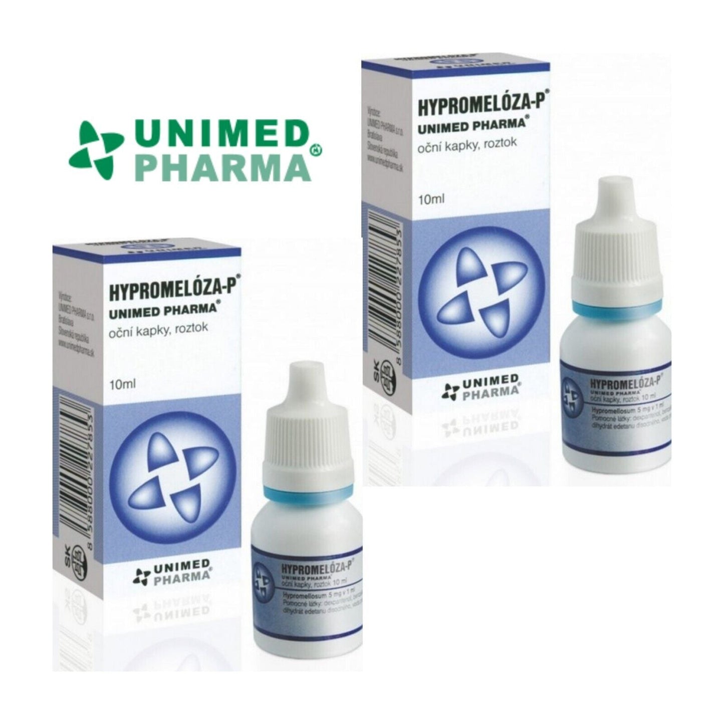 HYPROMELLOSE-P Eye Drops-Dry, Tired, Irritated, Strained Eyes-2×10ml UNIMED PHARMABuy Supplements Australia