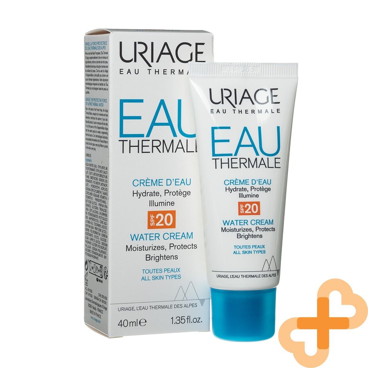 URIAGE EAU Moisturizing Face Cream 40 ml SPF20 Moisturizes Protects UriageBuy Supplements Australia