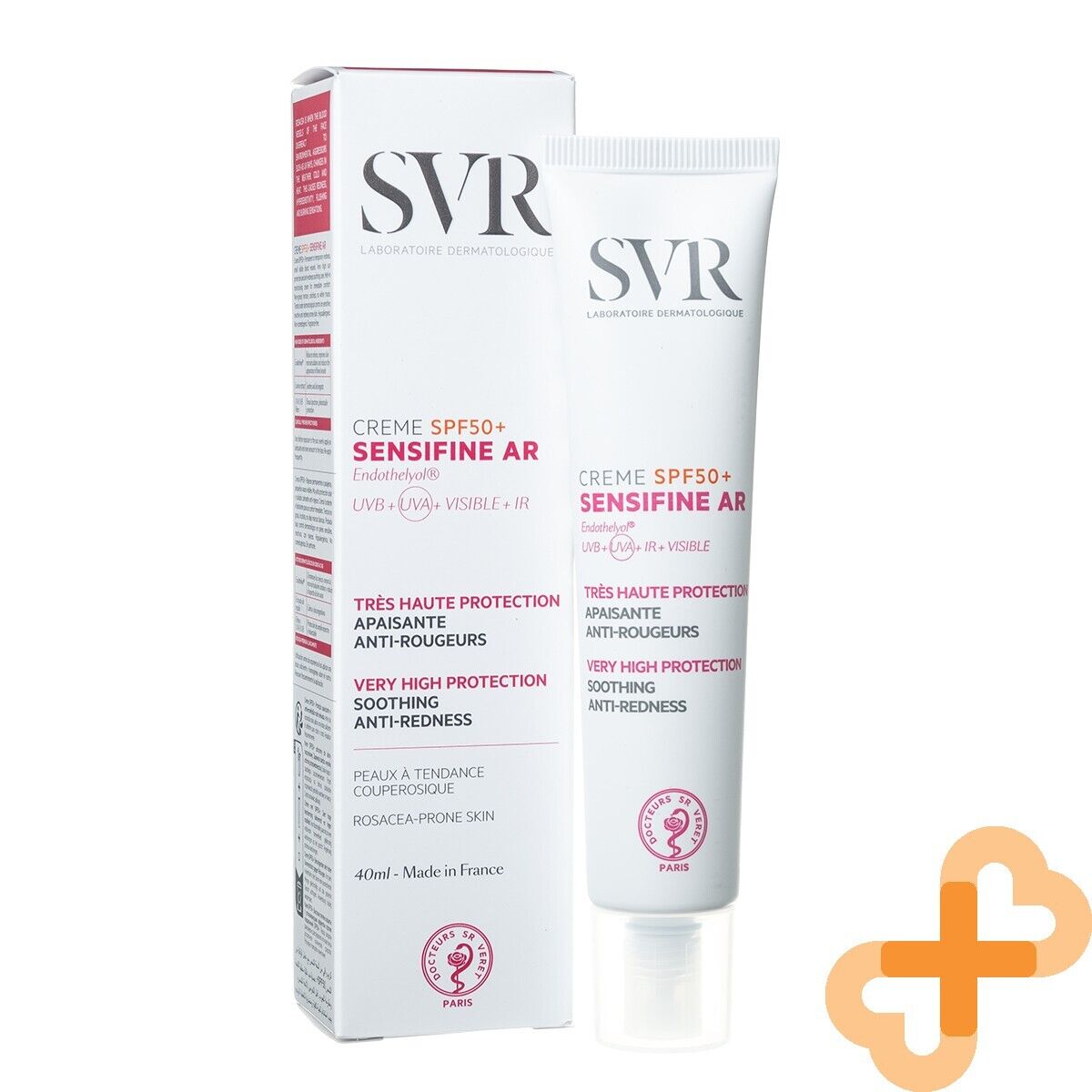SVR Sensifine Ar SPF 50+ Facial Cream for Sensitive Skin 40ml Anti-Redne SVRBuy Supplements Australia