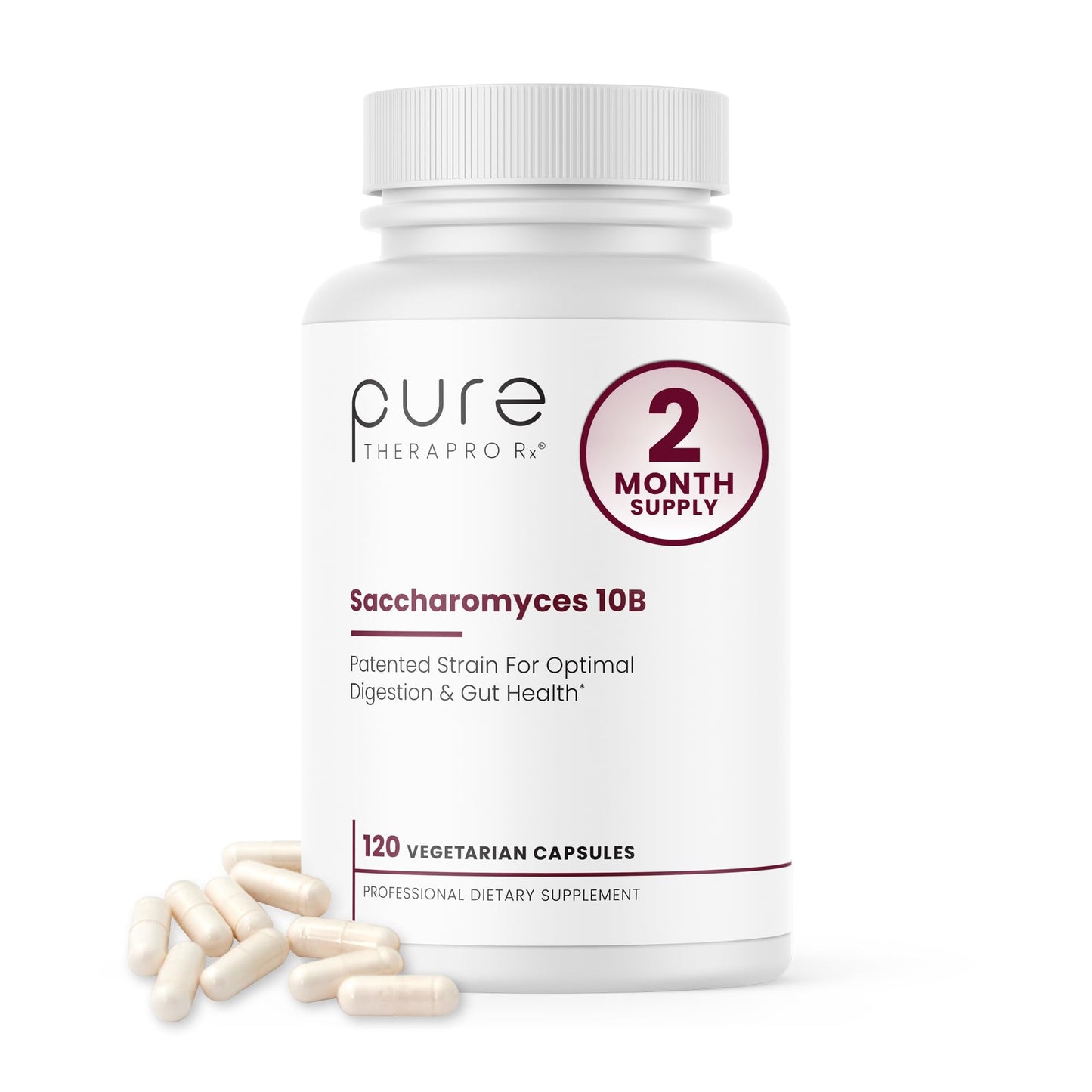 Saccharomyces Boulardii Probiotics 10 Billion CFU Made in USA | No Fillers Patented Strain: Lynside CNCM I-3799 Probiotics for Men and Women - Maple Wellness Supplements