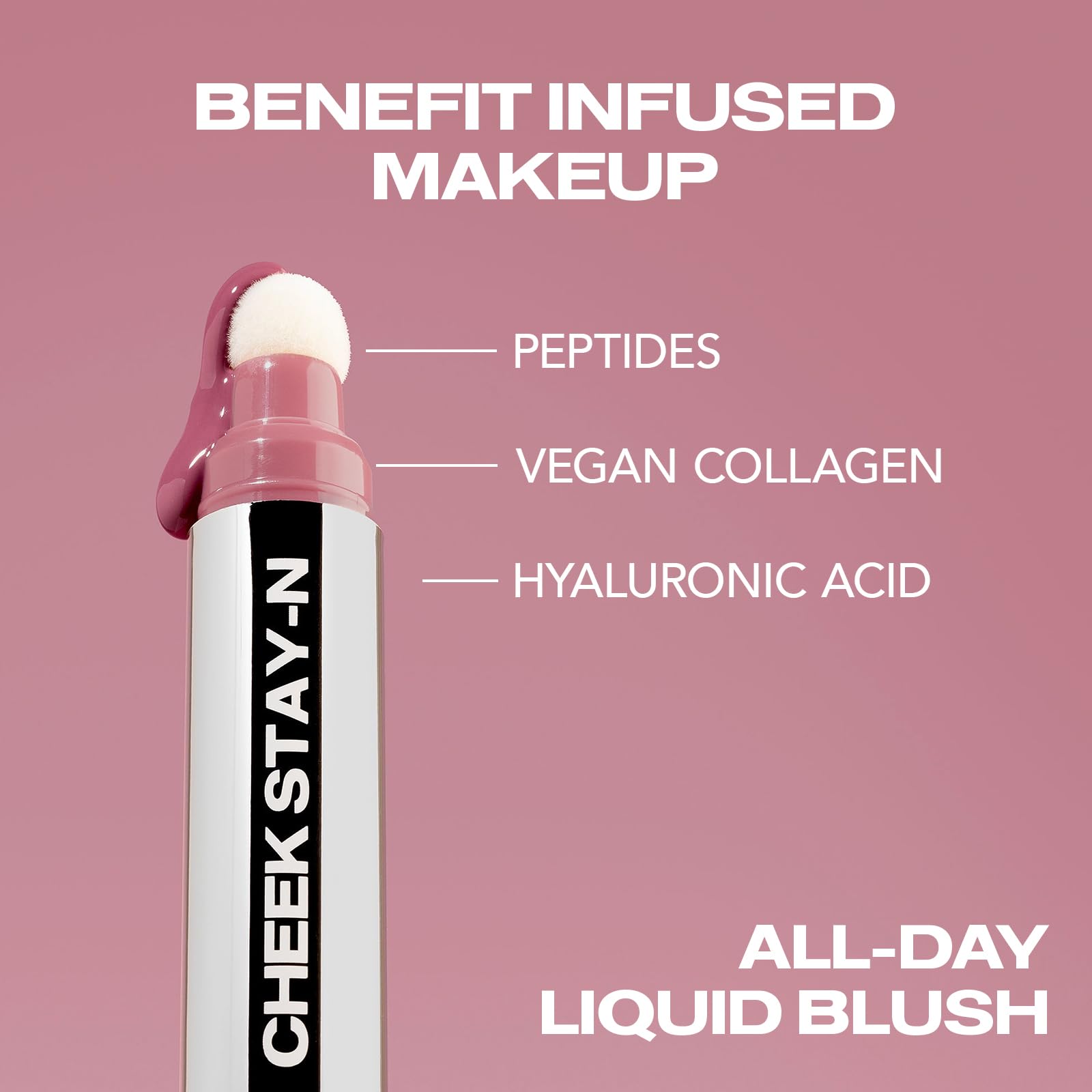Sacheu Cheek STAY-N Liquid Blush for Cheeks — High Pigment, Buildable, Lightweight Cream Blush for Dewy & Radiant Flushed Cheeks — Long-lasting & Cruelty Free, I'm Guilty - Maple Wellness Supplements