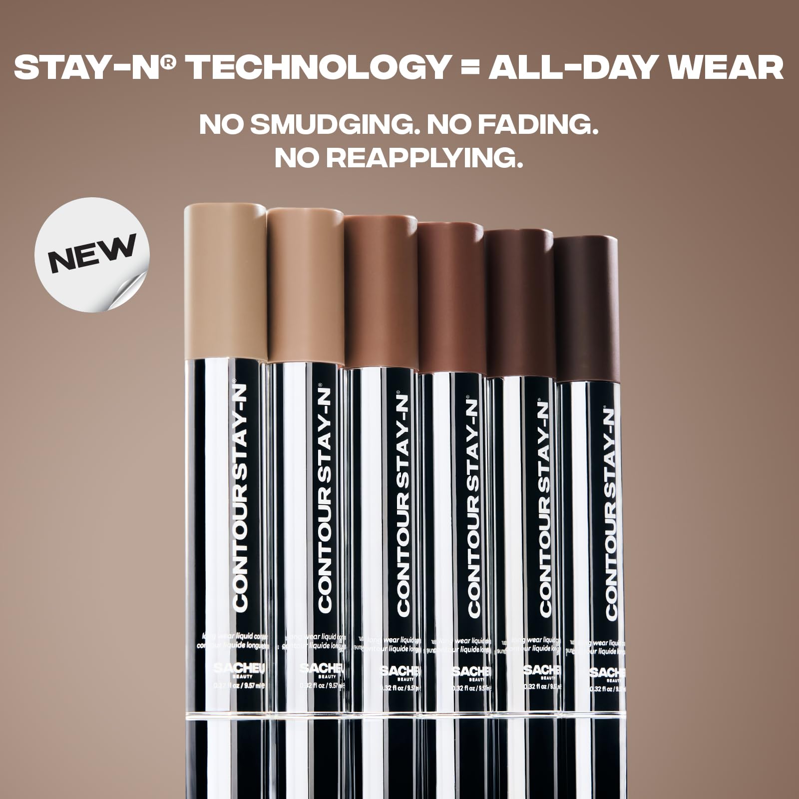 Sacheu Liquid Contour STAY-N Long Wear Cream Contour Makeup — Long Lasting, Blendable, & Lightweight Formula — Vegan & Cruelty-free, Giving Drama - Maple Wellness Supplements