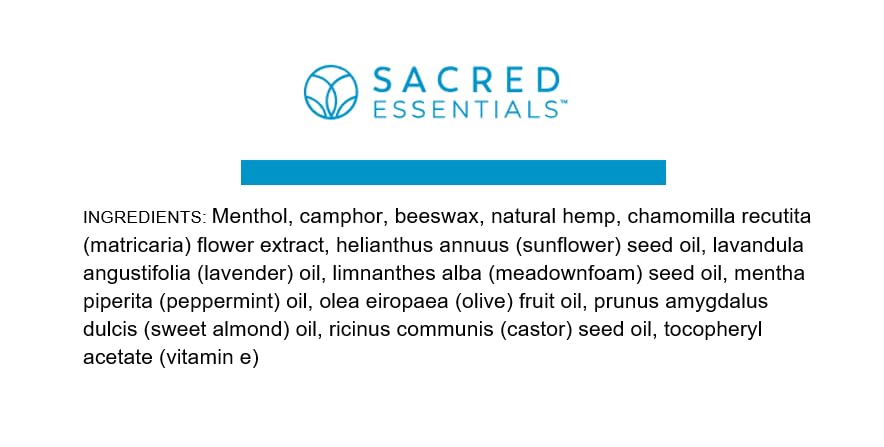 Sacred Essentials™ Extra Strength Hemp Cream, 6 oz, 1500 mg - Ideal for Muscles, HIPS, Joints, Neck, Back, Elbows, Fingers, Hands, and Knees. Made in USA - Maple Wellness Supplements