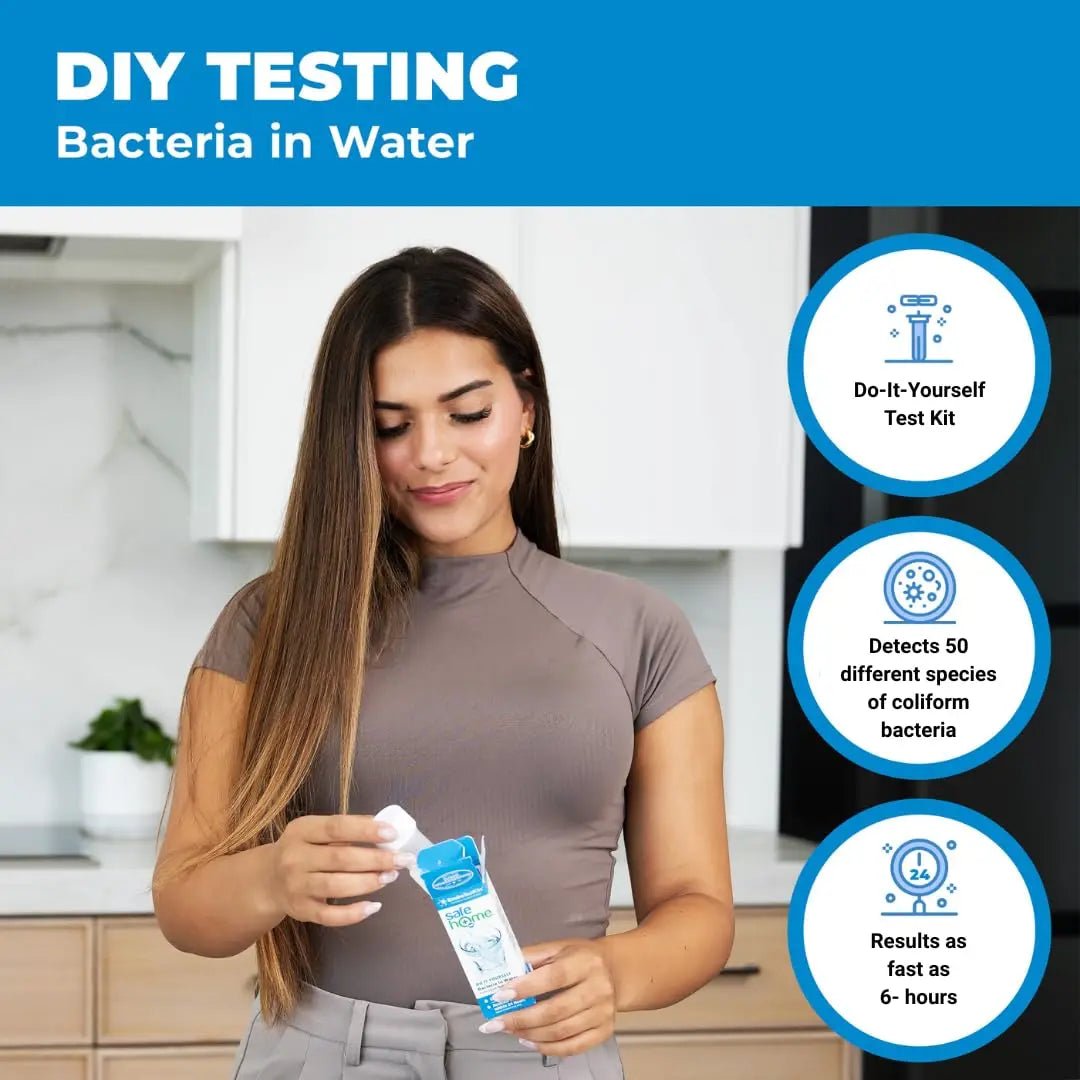 Safe Home® DIY Bacteria in Water Test Kit – Results as Fast as 6 Hours – Detects 50 Different Species of Coliform Bacteria – EPA Lab Certified – Made in the USA – (1 Pack) - Maple Wellness Supplements