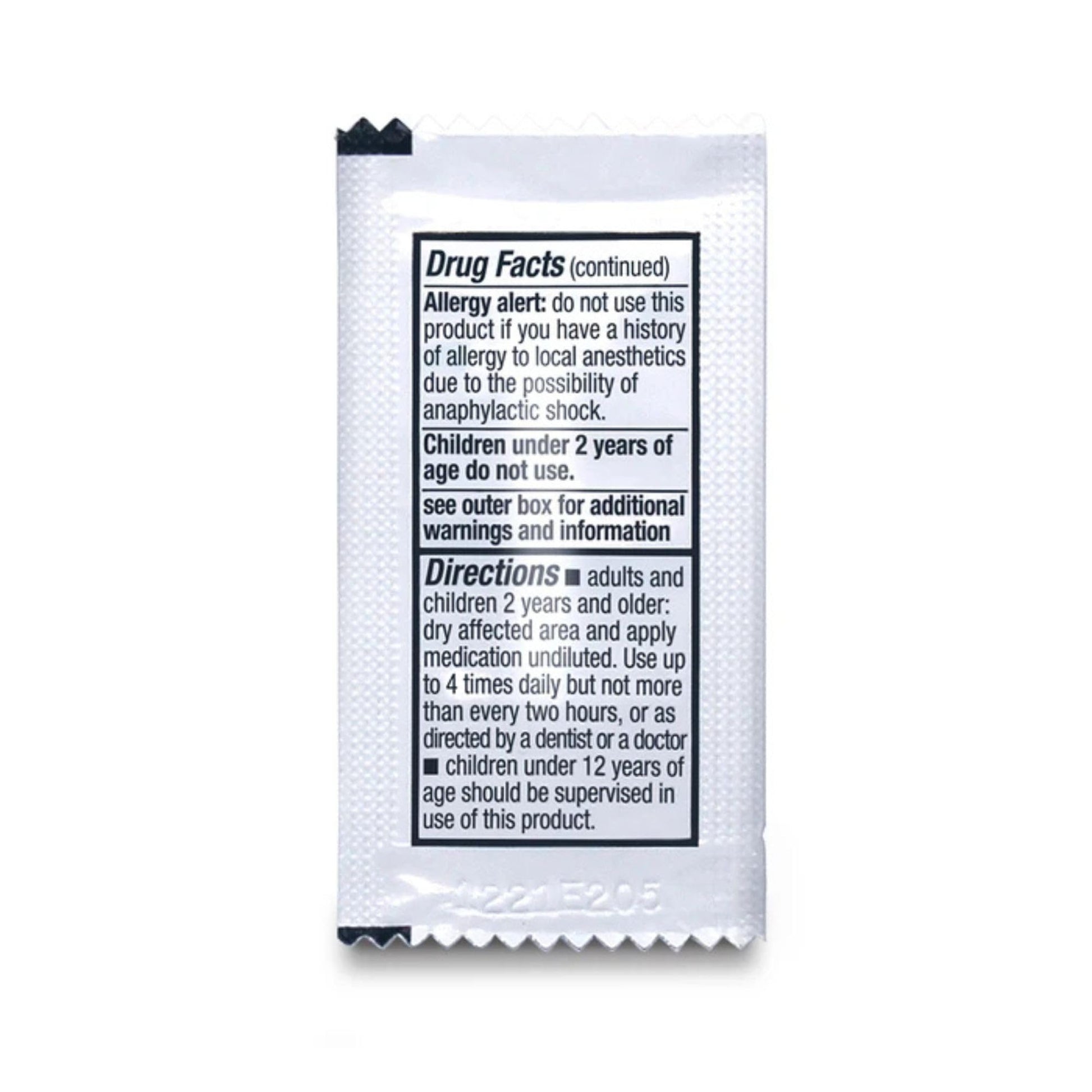 Safetec Oral Pain Relief, .75 g Packets, Box of 144 - Maple Wellness Supplements