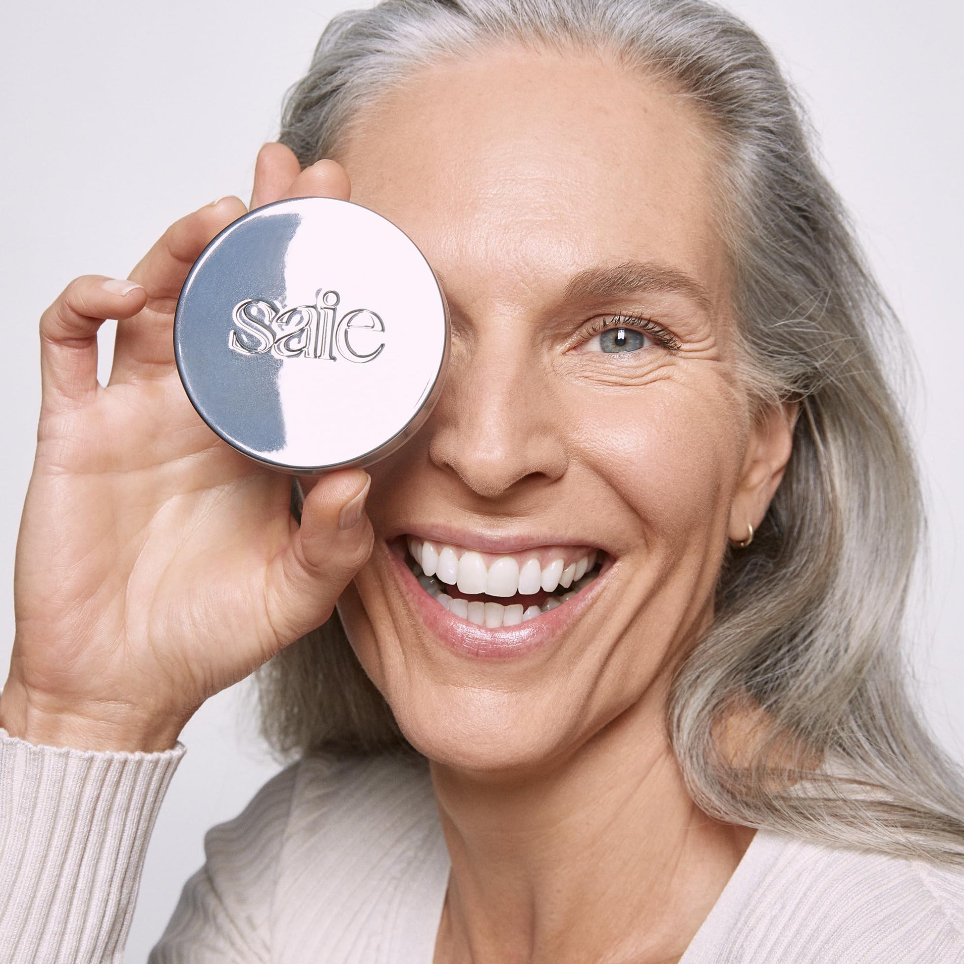 Saie Airset Radiant Loose Setting Powder - Weightless Face Powder to Set, Smooth + Diffuse Face Makeup - Formulated with Hydrating Squalane - Translucent (0.14 oz) - Maple Wellness Supplements