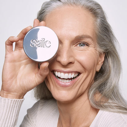 Saie Airset Radiant Loose Setting Powder - Weightless Face Powder to Set, Smooth + Diffuse Face Makeup - Formulated with Hydrating Squalane - Translucent (0.14 oz) - Maple Wellness Supplements