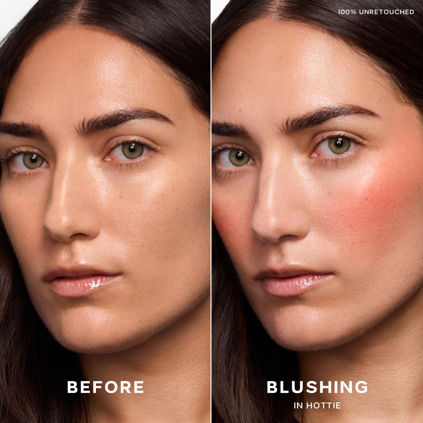 Saie Cheek Flush Duo - Dew Liquid Blush (.40 oz, Hottie), SuperSuede Baked Powder Blush (.01 oz, Stella) - Layerable, Skin-Nourishing Blushes for a Seamless Radiant Finish - Maple Wellness Supplements
