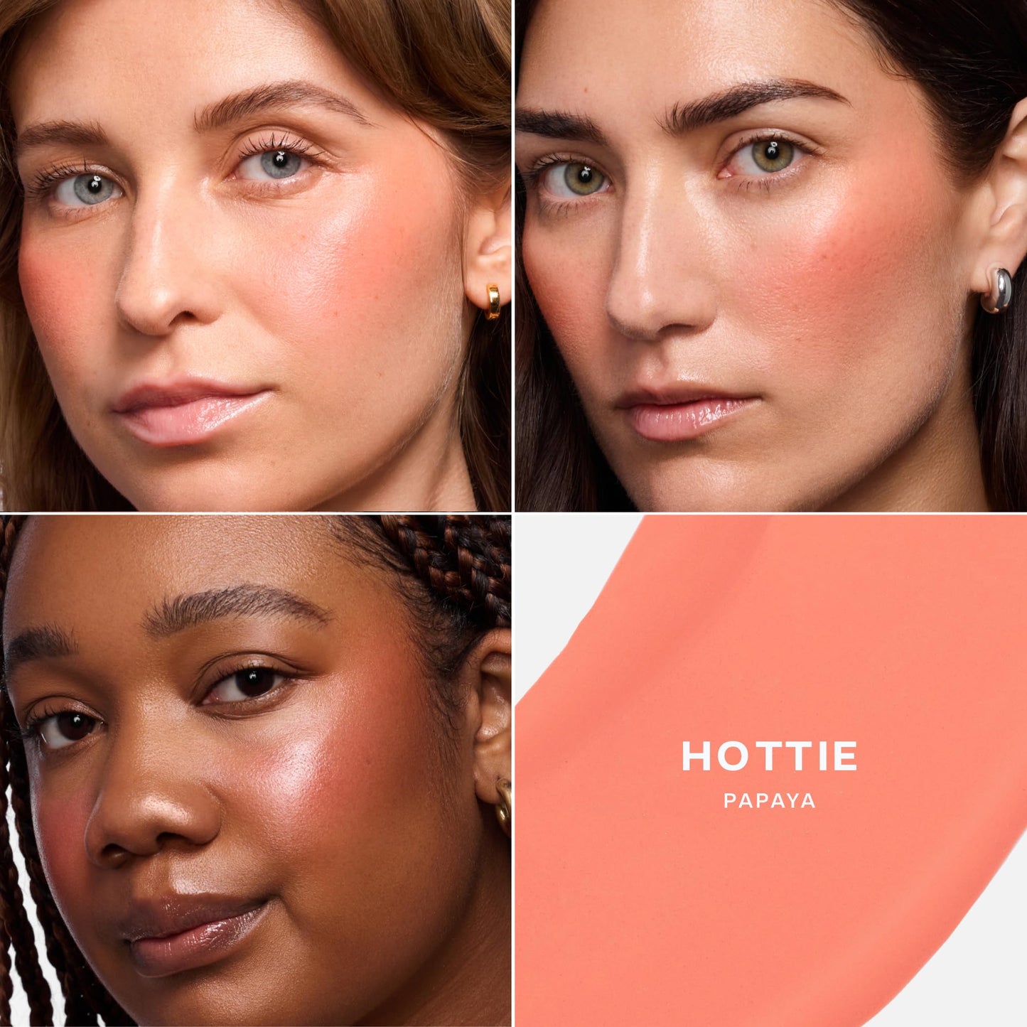 Saie Cheek Flush Duo - Dew Liquid Blush (.40 oz, Hottie), SuperSuede Baked Powder Blush (.01 oz, Stella) - Layerable, Skin-Nourishing Blushes for a Seamless Radiant Finish - Maple Wellness Supplements