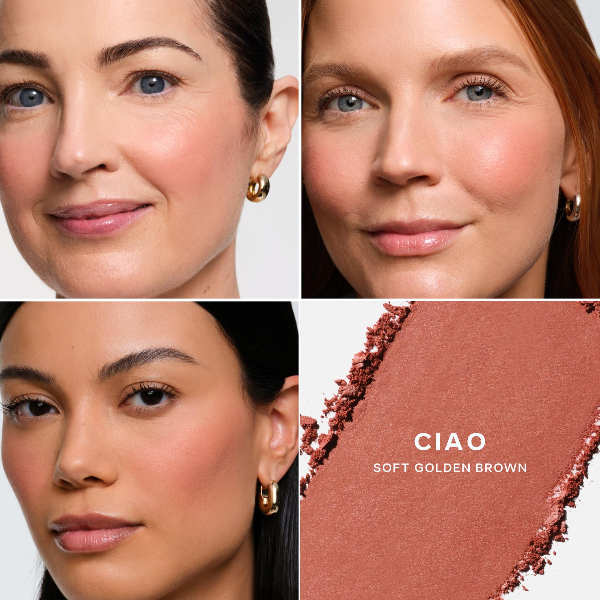 Saie Cheek Flush Duo - Dew Liquid Blush (.40 oz, Spicy), SuperSuede Baked Powder Blush (.01 oz, Ciao) - Layerable, Skin-Nourishing Blushes for a Seamless Radiant Finish - Maple Wellness Supplements