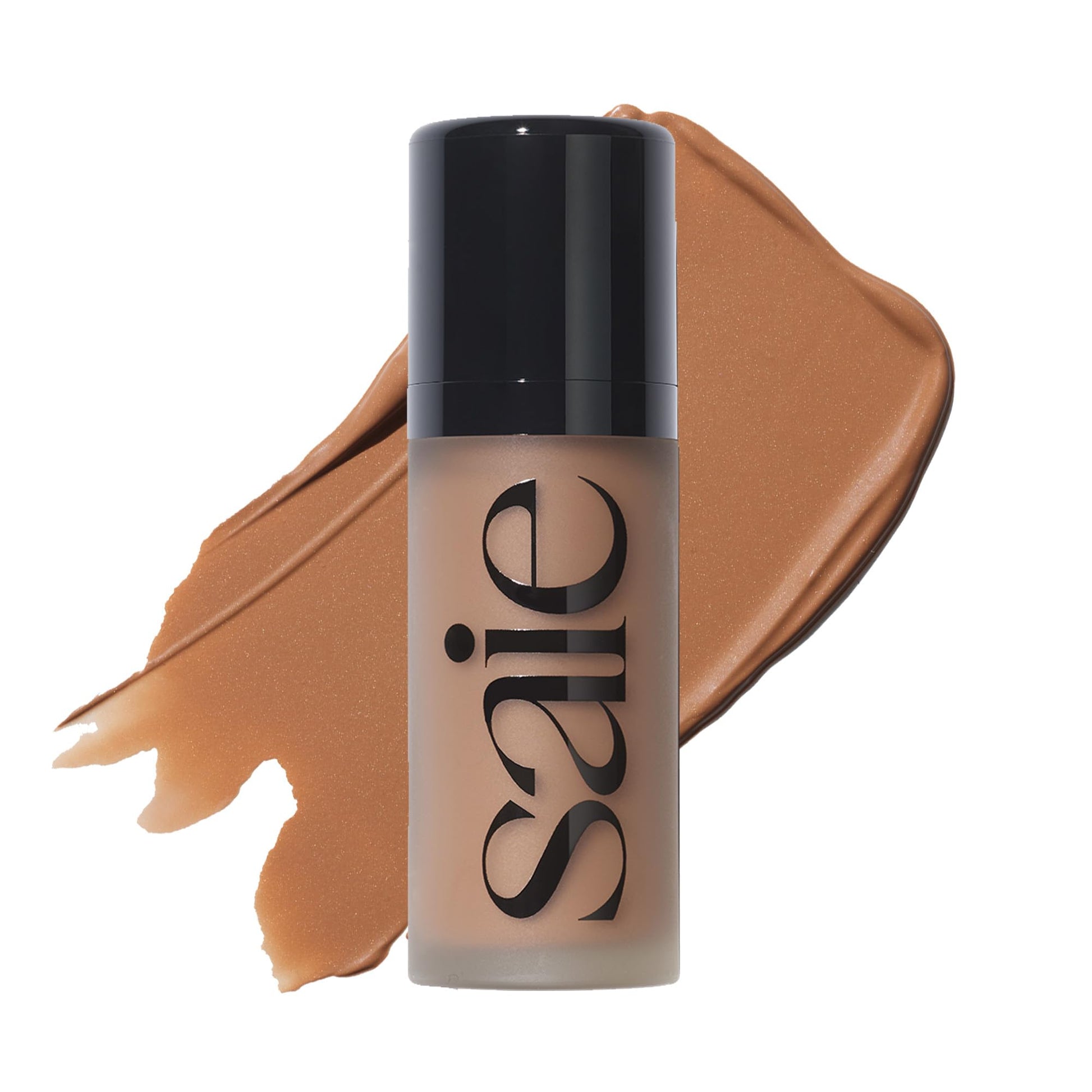 Saie Dew Bronze - Hydrating Liquid Bronzer Stick For a Sun Kissed Glow - Liquid Contour Stick Infused with Nourishing Skin Care Ingredients - Sculpted Face Makeup Essential - Sand (0.4 oz) - Maple Wellness Supplements
