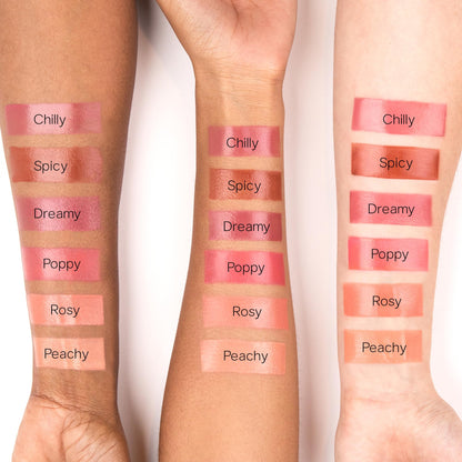 Saie Dew Liquid Blush for Cheeks - Hydrating Cream Blush Stick with a Blendable + Buildable Formula - Skincare Infused Dewy Cheek Tint for a Natural Flush - Glowy Makeup Essential - Spicy (.40 oz) - Maple Wellness Supplements