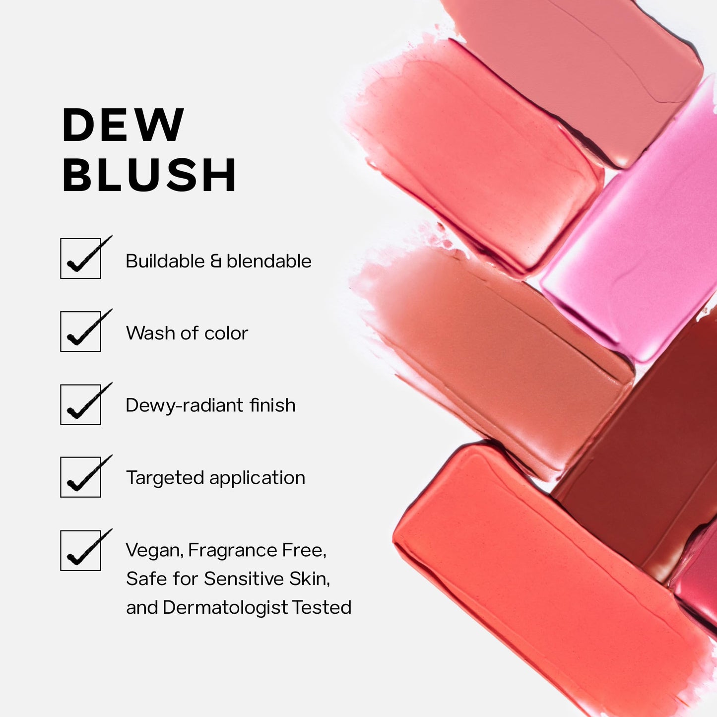 Saie Dew Liquid Blush for Cheeks - Hydrating Cream Blush Stick with a Blendable + Buildable Formula - Skincare Infused Dewy Cheek Tint for a Natural Flush - Glowy Makeup Essential - Lady (.40 oz) - Maple Wellness Supplements