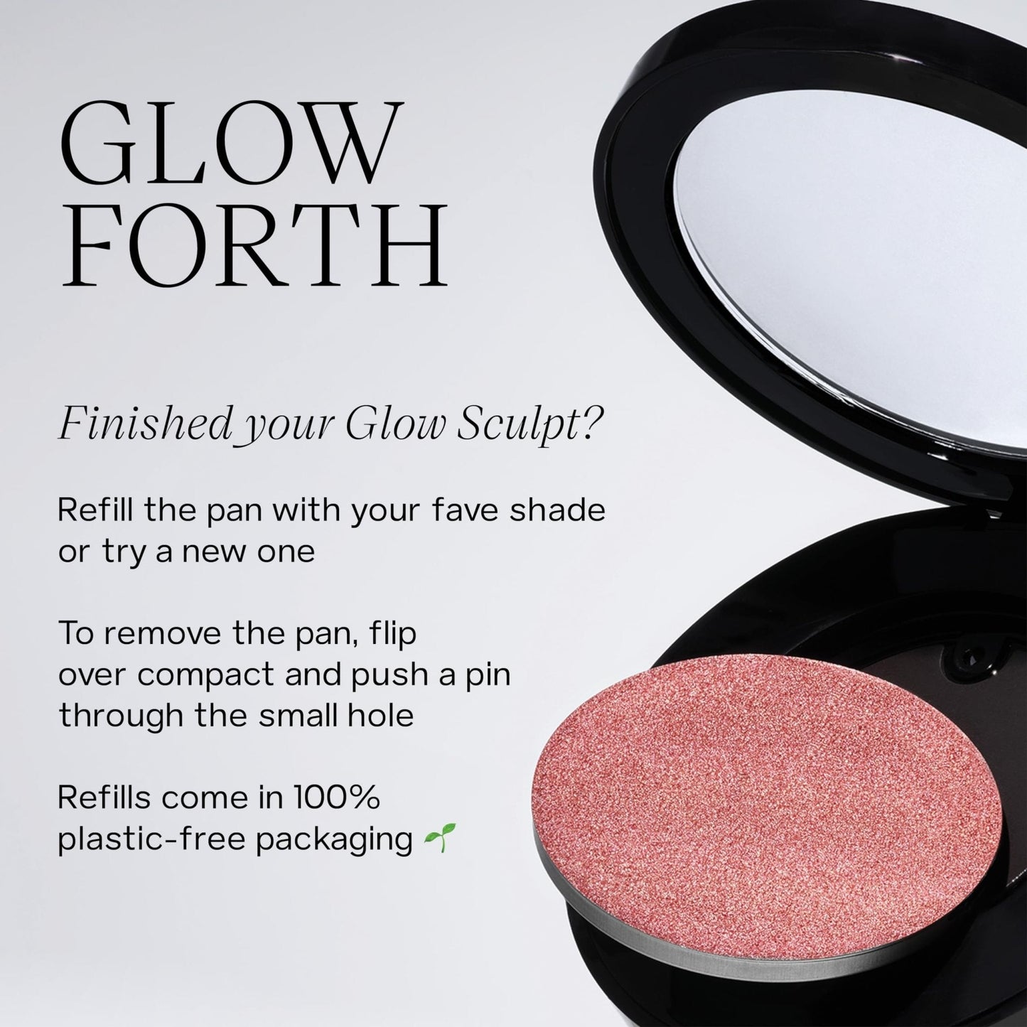 Saie Glow Sculpt Multi-Use Highlighter + Cream Blush - Lightweight Highlighter Makeup with Hyaluronic Acid + Micropearl for Radiant, Glowing Skin - Mauveglow (.02 oz) - Maple Wellness Supplements