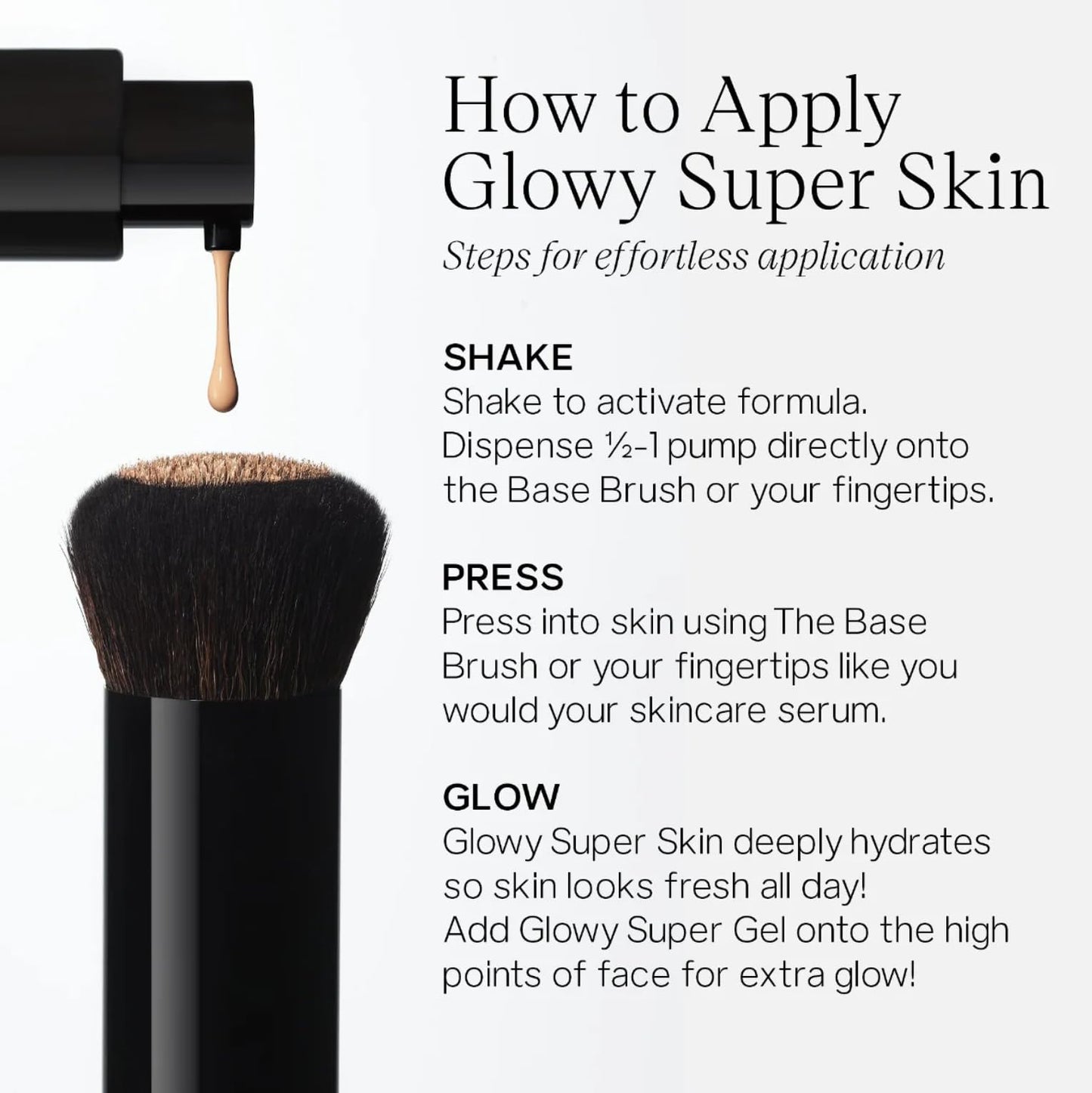Saie Glowy Super Skin Tint Liquid Foundation - Weightless + Dewy Foundation with Lightweight Medium Coverage - Hydrating Face Makeup + Skin Care Serum Hybrid with Hyaluronic Acid - Shade 11 (1.01 oz) - Maple Wellness Supplements