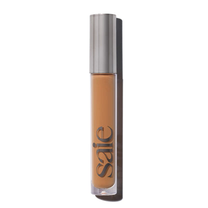Saie Hydrabeam Under Eye Brightener - Sheer + Hydrating Concealer with Glycerin, Squalane + Cucumber Extract - Brightening Under Eye Concealer + Corrector for Even, Glowing Skin - Shade 6 (0.2 oz) - Maple Wellness Supplements