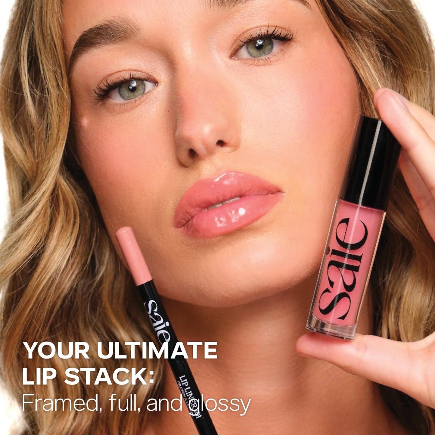 Saie Lip Liner 101 - Lip Pencil Made with a Creamy, Soft Matte Formula for a Naturally Framed or Fully Filled Look - Supercharged with Shea Butter & Jojoba Oil - Tease (.05 oz) - Maple Wellness Supplements