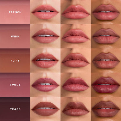 Saie Lip Liner 101 - Lip Pencil Made with a Creamy, Soft Matte Formula for a Naturally Framed or Fully Filled Look - Supercharged with Shea Butter & Jojoba Oil - Tease (.05 oz) - Maple Wellness Supplements