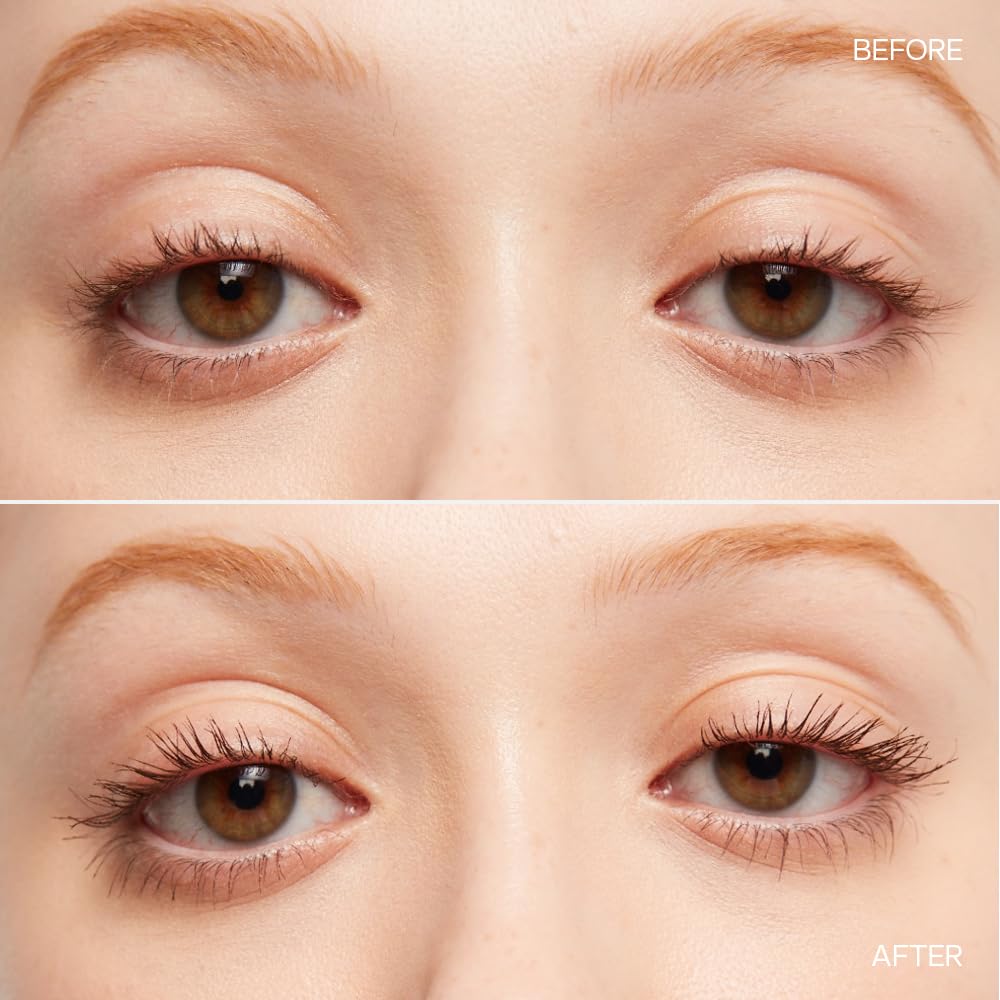 Saie Mascara 101 - Lash Lengthening Mascara for Thick, Bold, Lifted Lashes - Buildable Eye Makeup Formulated to Strengthen and Condition with Rich Nutrients - Brown (0.31 oz) - Maple Wellness Supplements