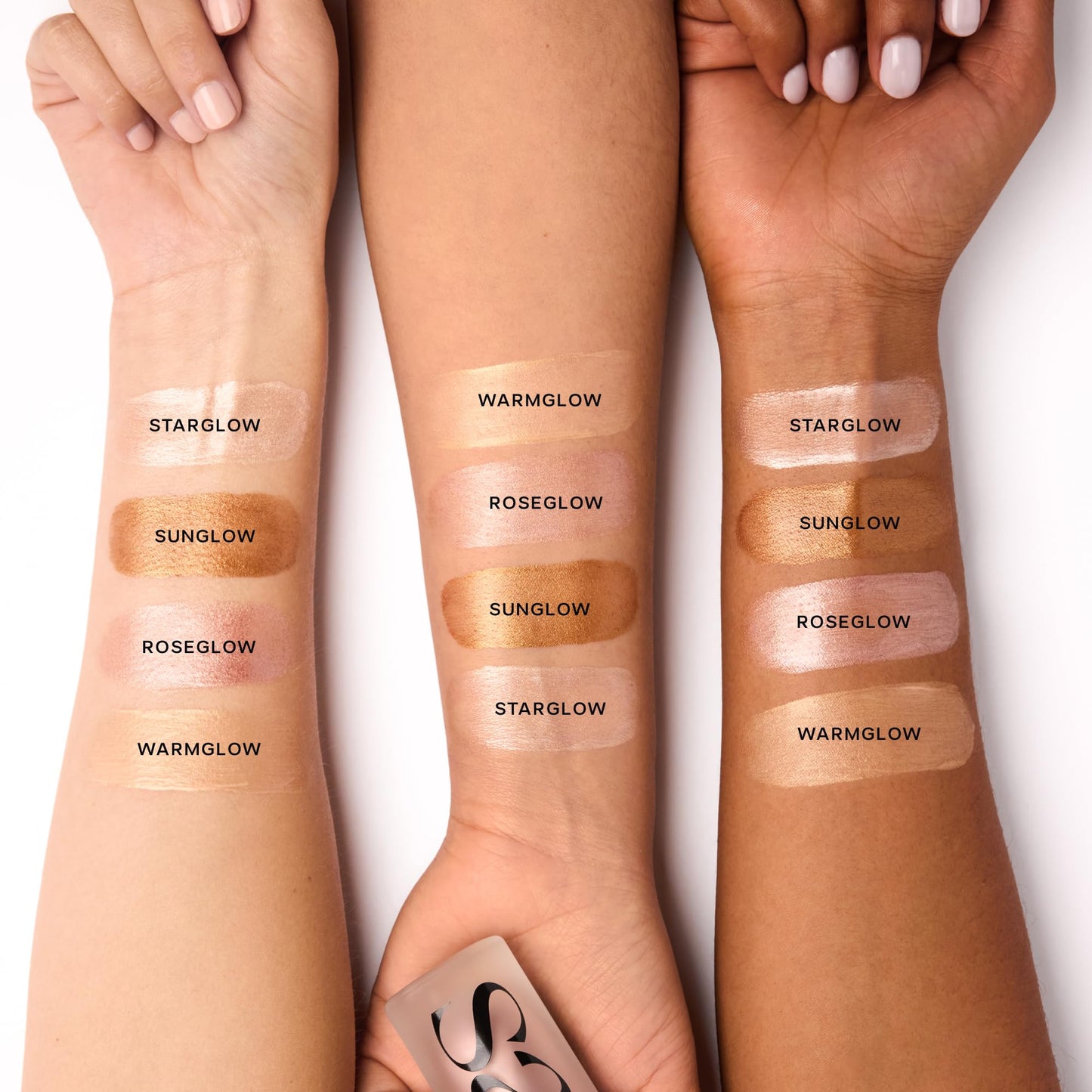 Saie Mini Glowy Super Gel Lightweight llluminator & Makeup Primer - Sunglow (0.5 oz) + Dew Blush - Lightweight Liquid Blush with a Blendable + Buildable Cream Finish - Sweetie (.40 oz) - Maple Wellness Supplements