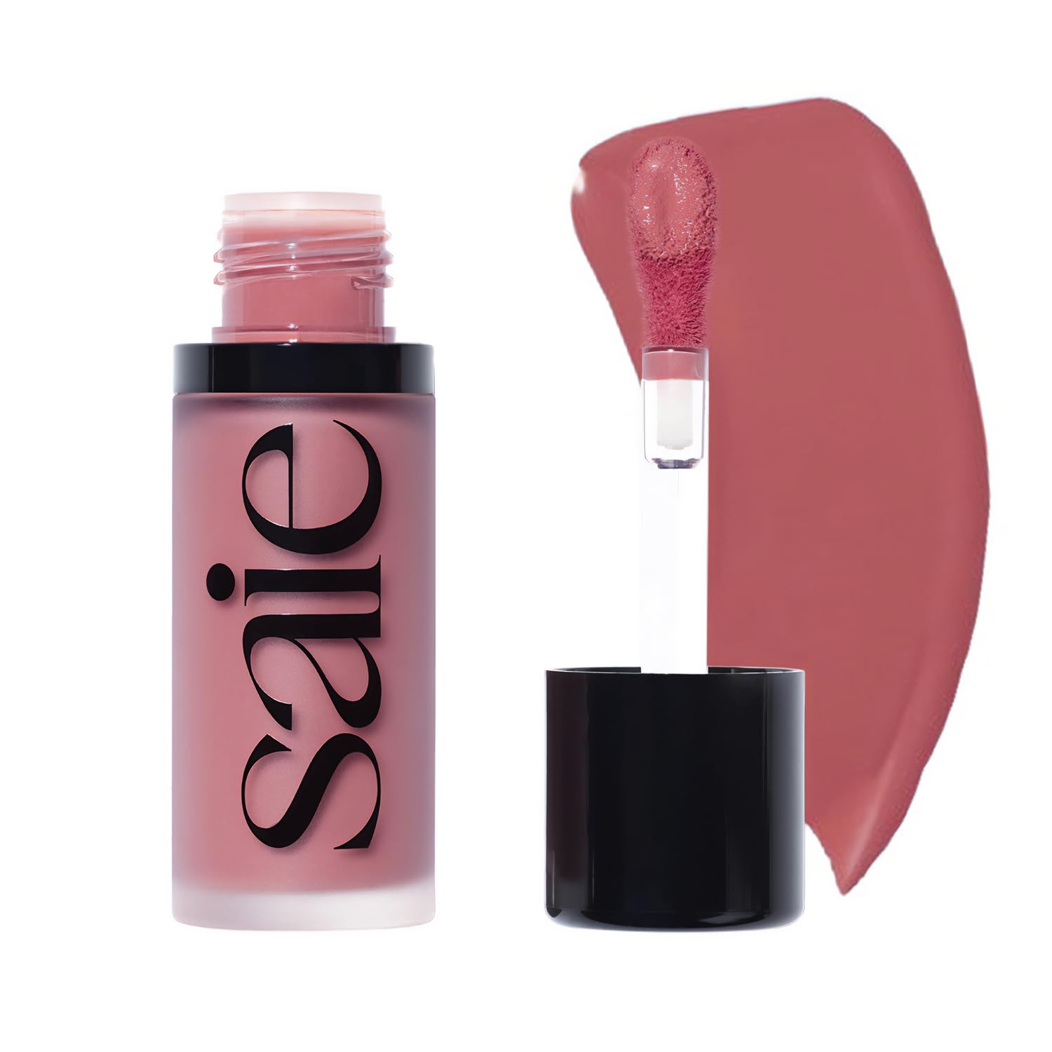 Saie Radiant Glow Duo - Dew Liquid Blush (Chilly, .40 oz) + Glowy Super Gel (Starglow, 1 oz) - Hydrating Cream Blush & Illuminating Primer for a Luminous, Natural Finish - Maple Wellness Supplements