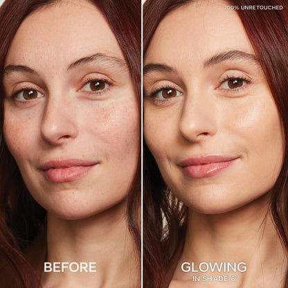 Saie Slip Tint Radiant Cream Concealer & All-Over Face Makeup - Concealer for Dark Circles, Redness & Blemishes - Lightweight Makeup Made with Hydrating Hyaluronic Acid - Shade 6 (0.17 oz) - Maple Wellness Supplements
