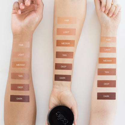 Saie Sun Melt Cream Bronzer - Buildable Balm Face Bronzer for Effortless Sculpting - Cream Contour Enriched with Vitamin C, Nourishing Skincare Ingredients & a Natural Finish - Tan Bronze (1 oz) - Maple Wellness Supplements