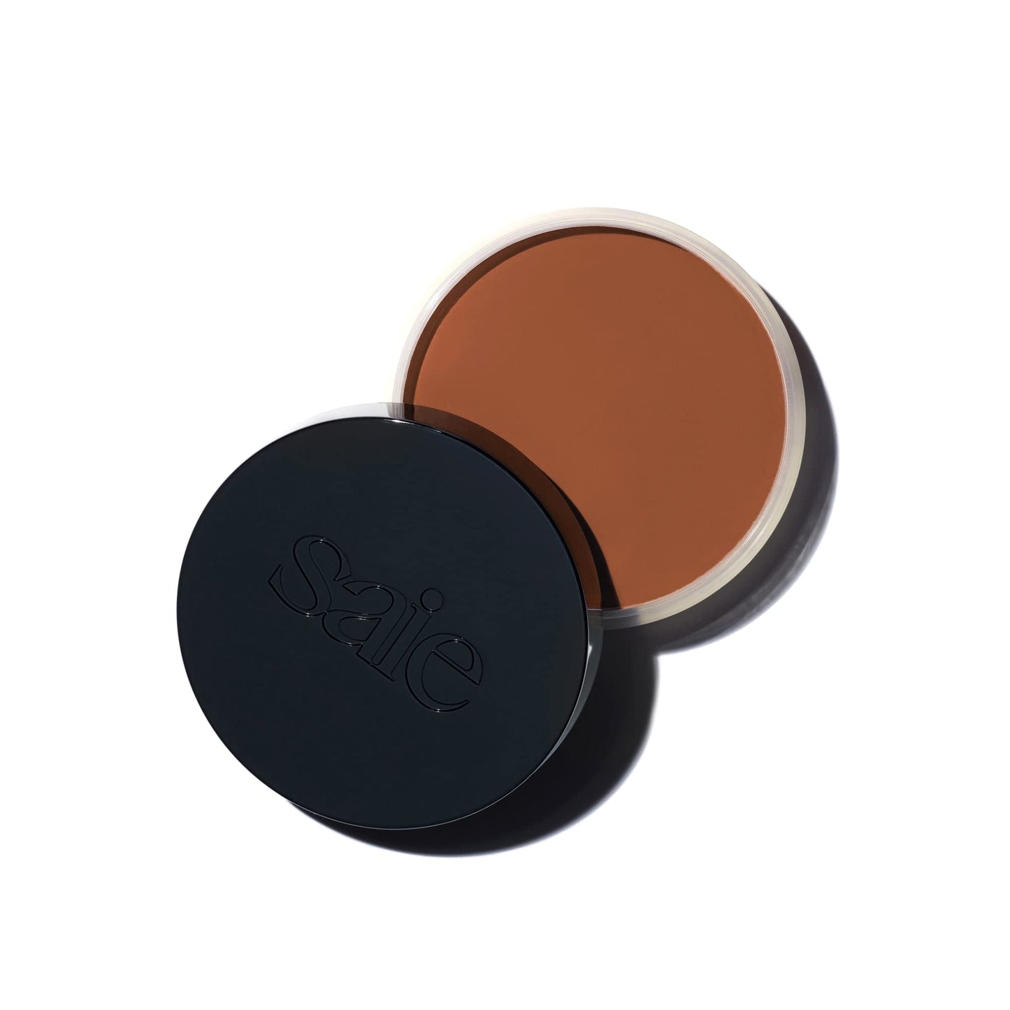 Saie Sun Melt Cream Bronzer - Buildable Balm Face Bronzer for Effortless Sculpting - Cream Contour Enriched with Vitamin C, Nourishing Skincare Ingredients & a Natural Finish - Tan Bronze (1 oz) - Maple Wellness Supplements