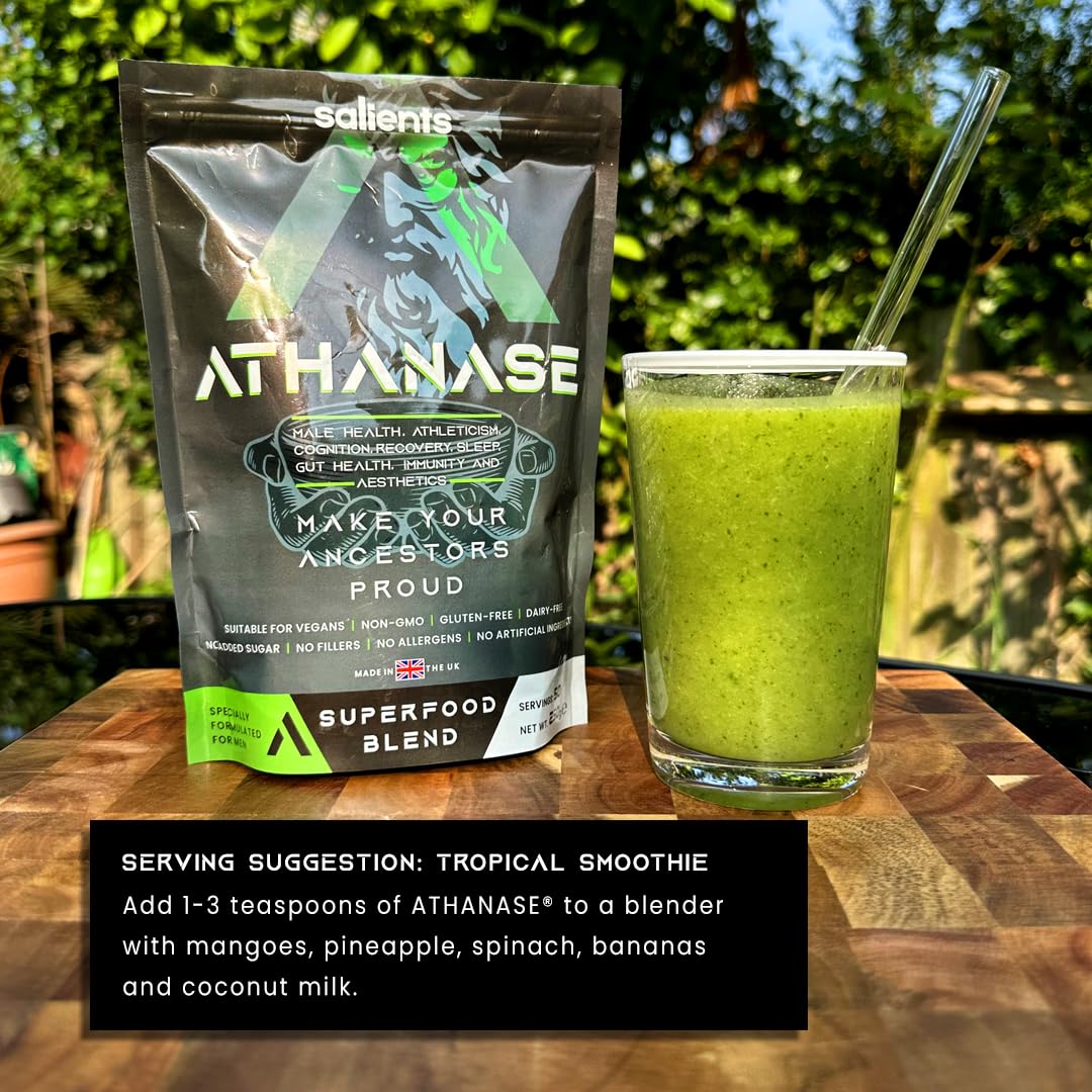 SALIENTS® ATHANASE® | Men's Super Greens Powder | Superfood Powder Blend - Maple Wellness Supplements