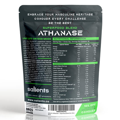 SALIENTS® ATHANASE® | Men's Super Greens Powder | Superfood Powder Blend - Maple Wellness Supplements