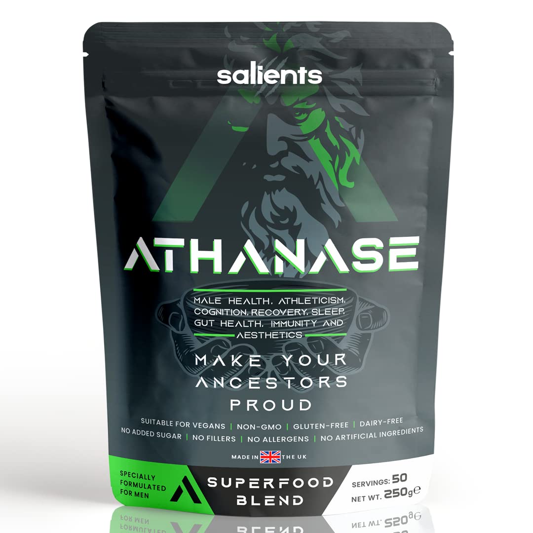 SALIENTS® ATHANASE® | Men's Super Greens Powder | Superfood Powder Blend - Maple Wellness Supplements