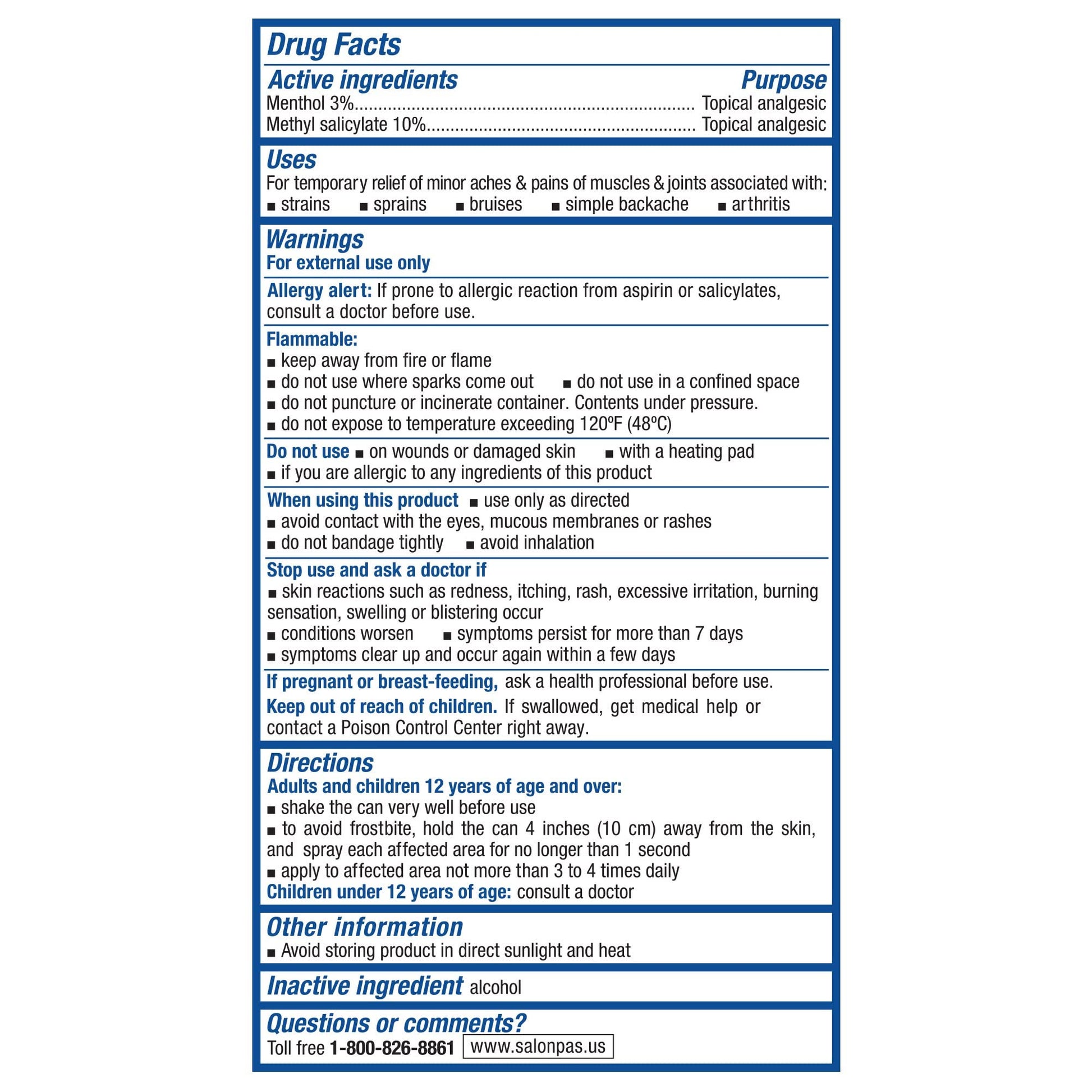 Salonpas pain relieving jet spray - 4 oz (2 PACK) - Maple Wellness Supplements