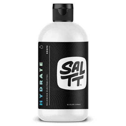 SALTT - Hydrate (8.3 oz) - Electrolytes Drops - Energy Boost - Sodium, Potassium, Magnesium, Zinc, Copper - Unflavored - Ultra Low Carb - Zero Sugar, Vegan, Gluten Free, Non GMO - By Keto Chow - Maple Wellness Supplements