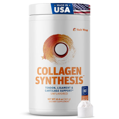 SaltWrap Collagen Synthesis - Collagen Peptides for Joints with Fortigel, Tendoforte, Best Collagen Powder for Tendons, Ligaments - Maple Wellness Supplements