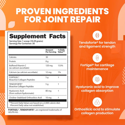 SaltWrap Collagen Synthesis - Collagen Peptides for Joints with Fortigel, Tendoforte, Best Collagen Powder for Tendons, Ligaments, and Cartilage Recovery and Repair, NSF Certified for Sport - Maple Wellness Supplements