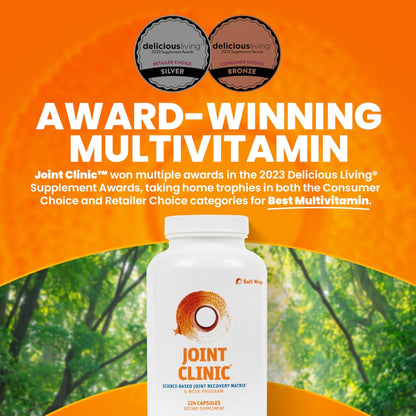 SaltWrap Joint Clinic - Multivitamin for Joint Health and Recovery - with Type II Collagen, C3 Turmeric, Cissus, and Hyaluronic Acid - 224 Capsules - Maple Wellness Supplements